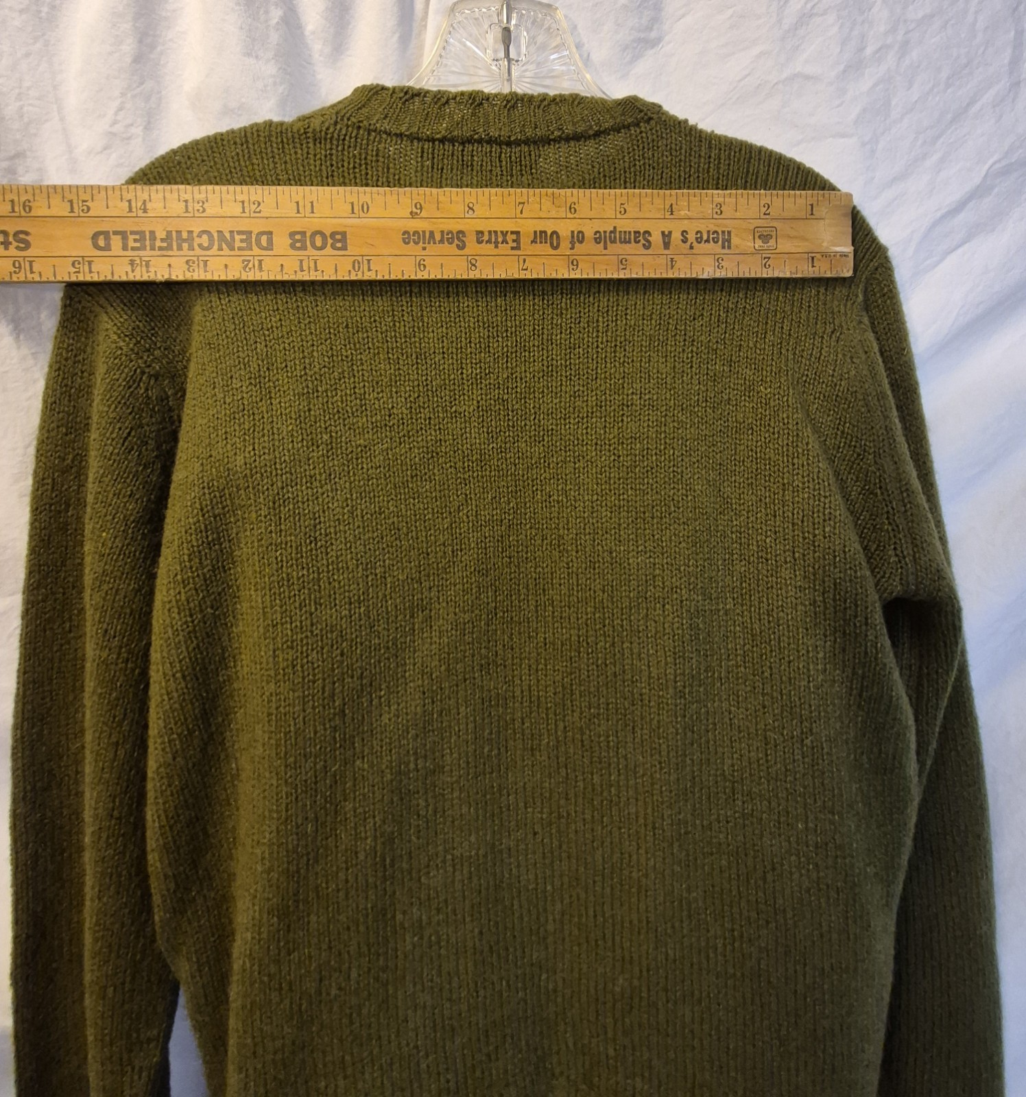 Florence Walsh Sweater And Skirt Green Plaid Vintage Small Medium