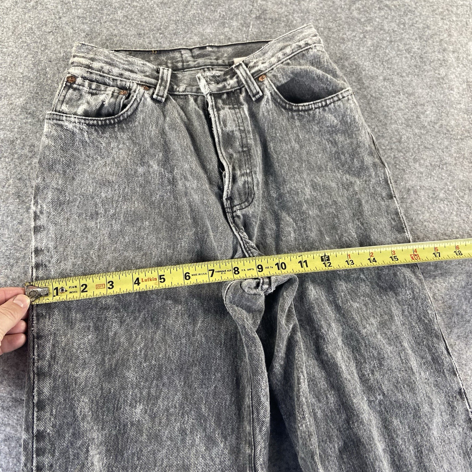 Vintage Levi’s 701 501 Acid Wash Button Fly Jeans 26 X 30 Made In USA