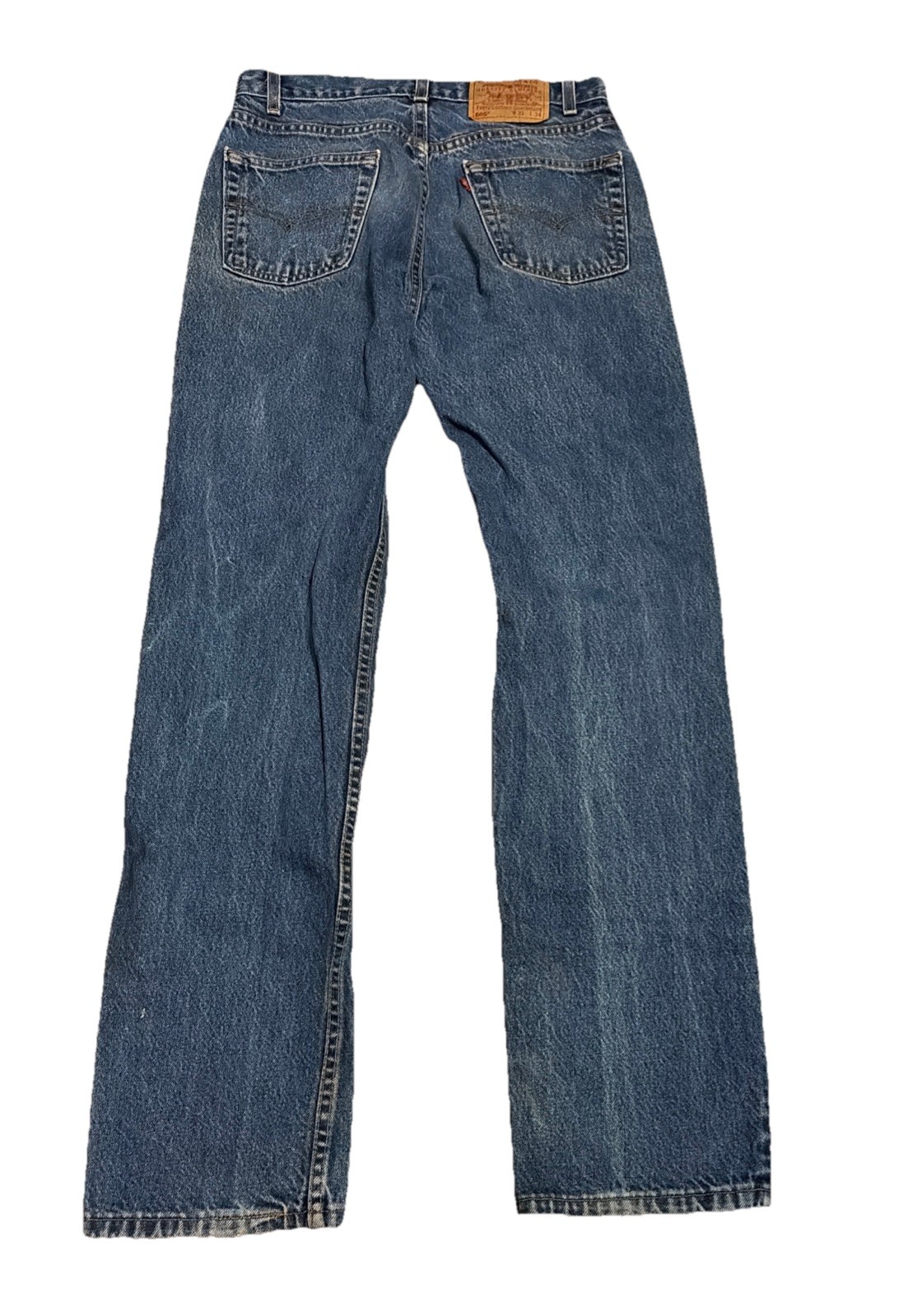 Vintage Levis 505 0216 Red Tab Blue Jeans Denim Womens 30×33 USA Made Fades 90s