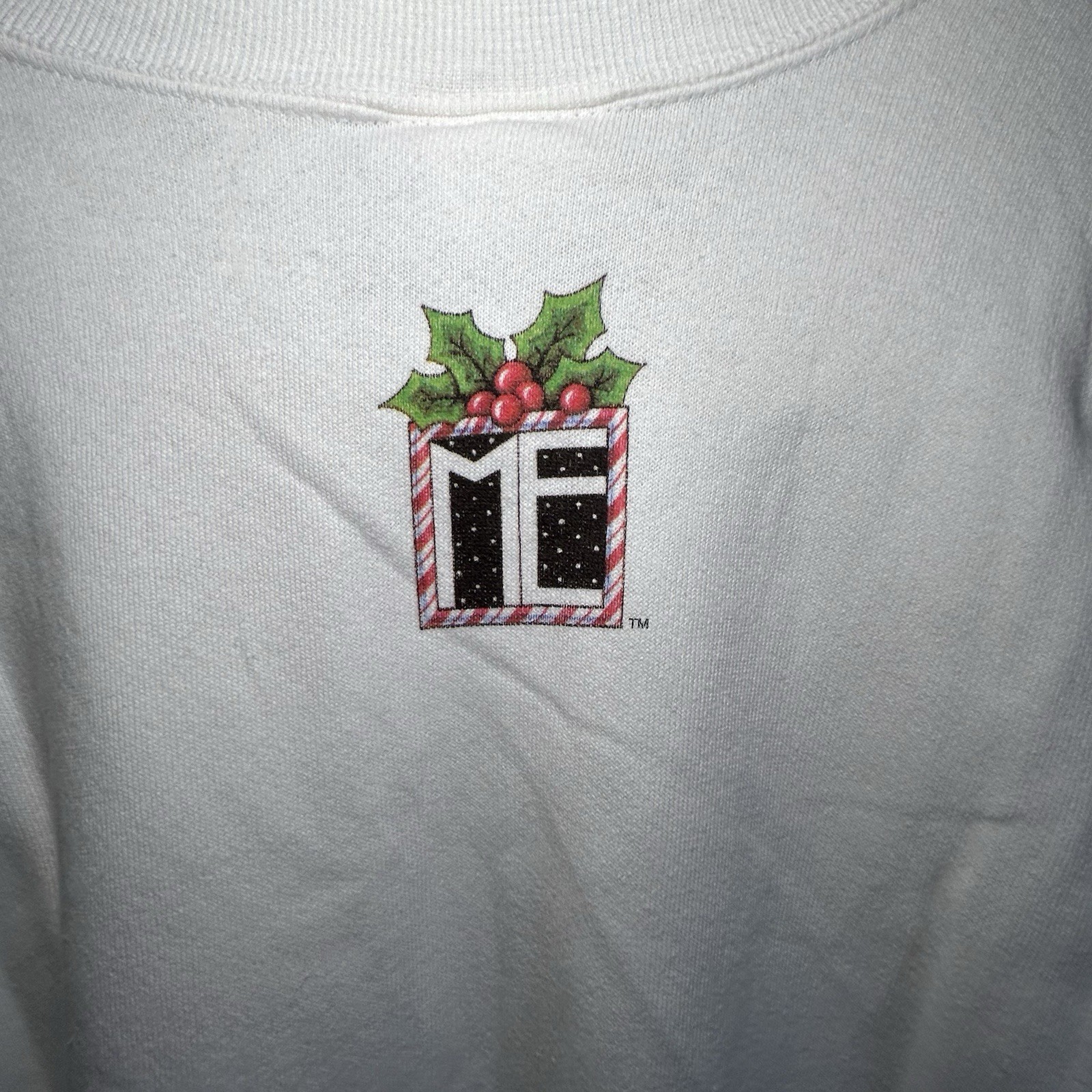 Vintage RARE NWT Mary Engelbreit Christmas Sweatshirt Sz Large See Description