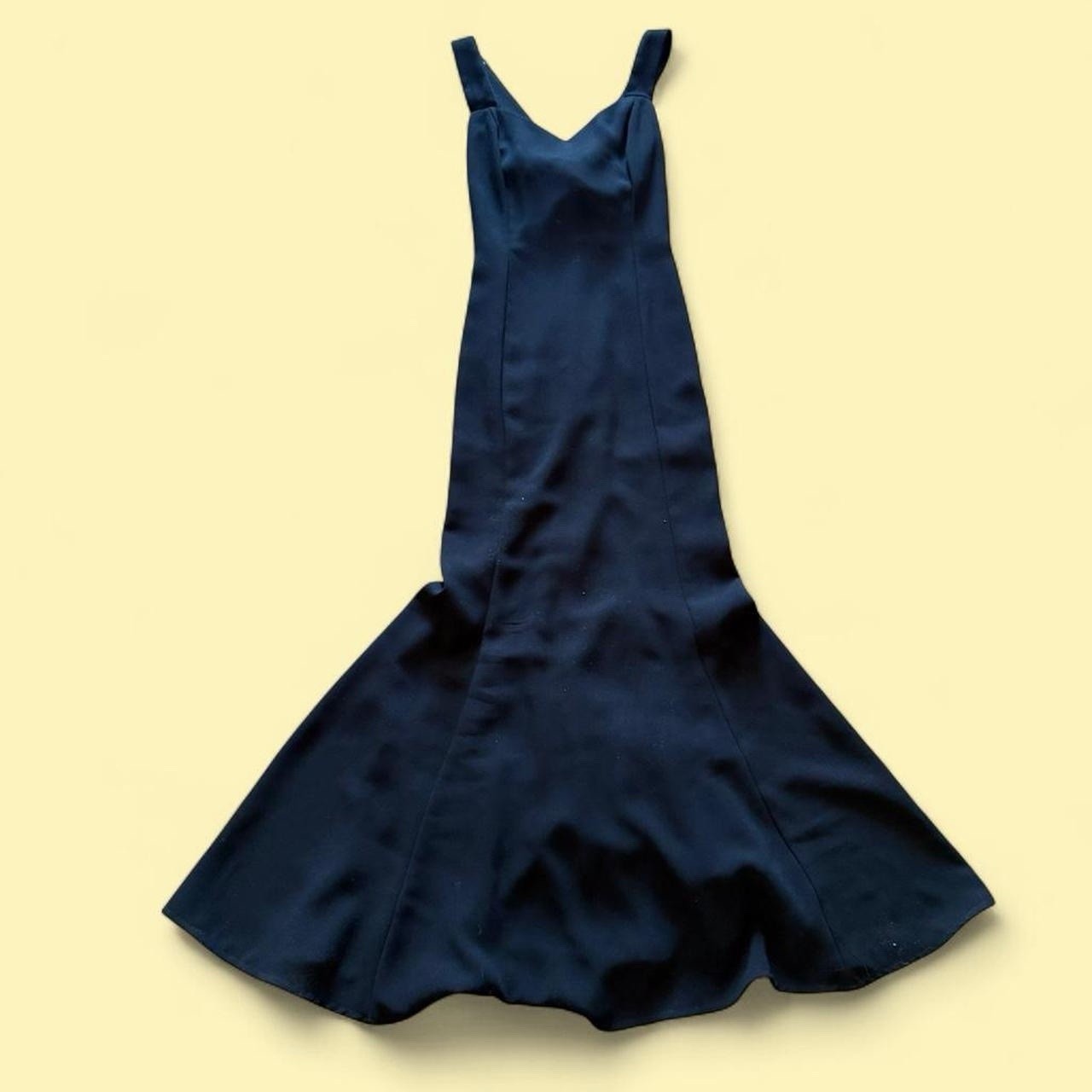 VTG 90s Rampage Evening Gown Dress Black Fit and Flare Size 3 Whimsygoth Prom