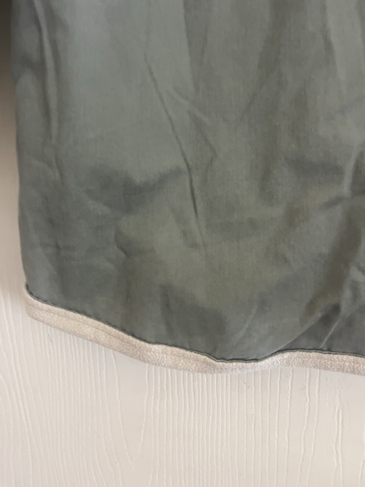 Vtg 90s Grunge Farmcore Chore Cabincore Army Green Faux Sherpa Jacket M