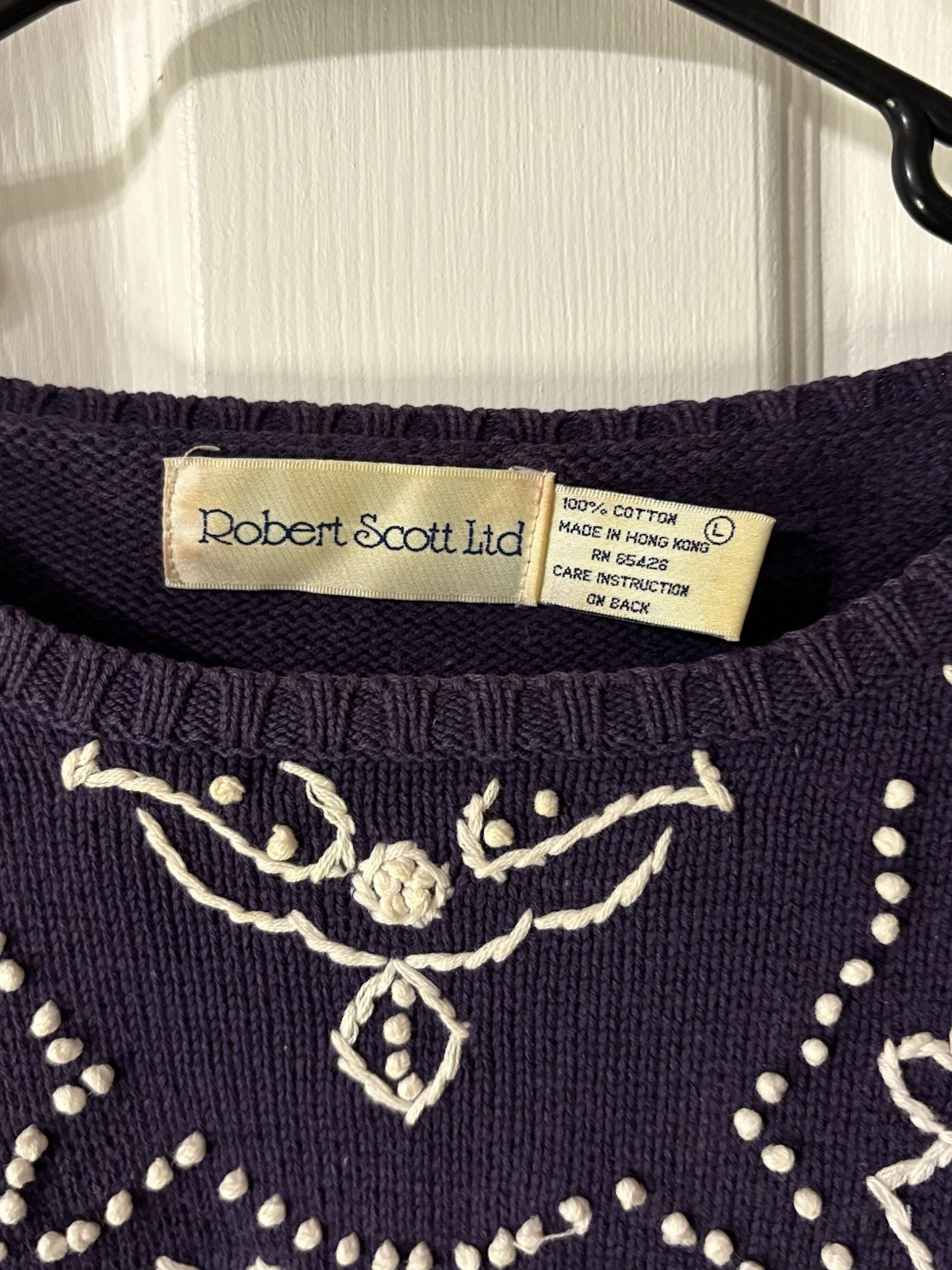 Vintage Robert Scott Ltd Grandma Sweater Size Large