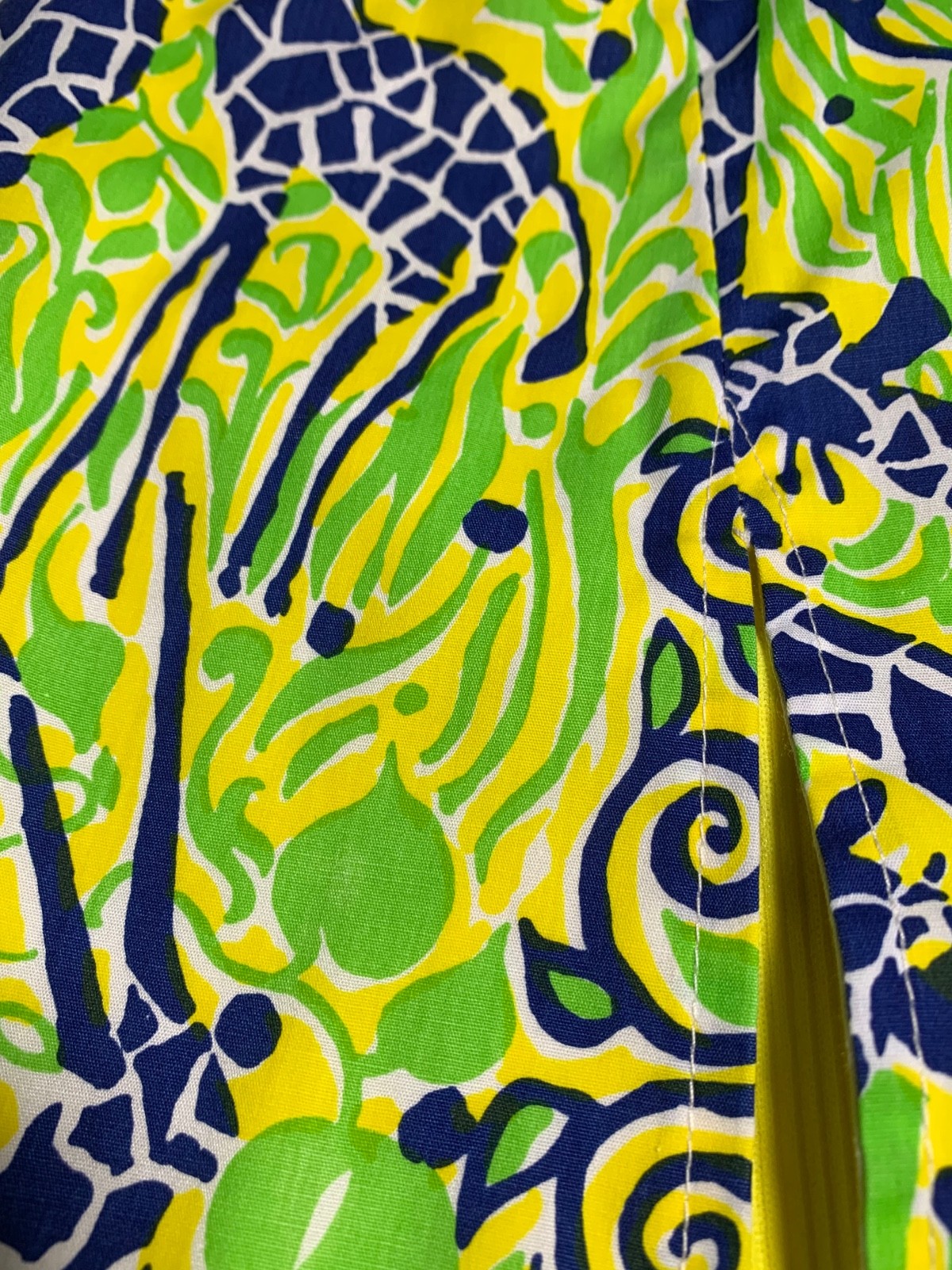 LILLY PULITZER Vintage 70s Women’s Giraffe Mini Skirt Skort Short – Size XS