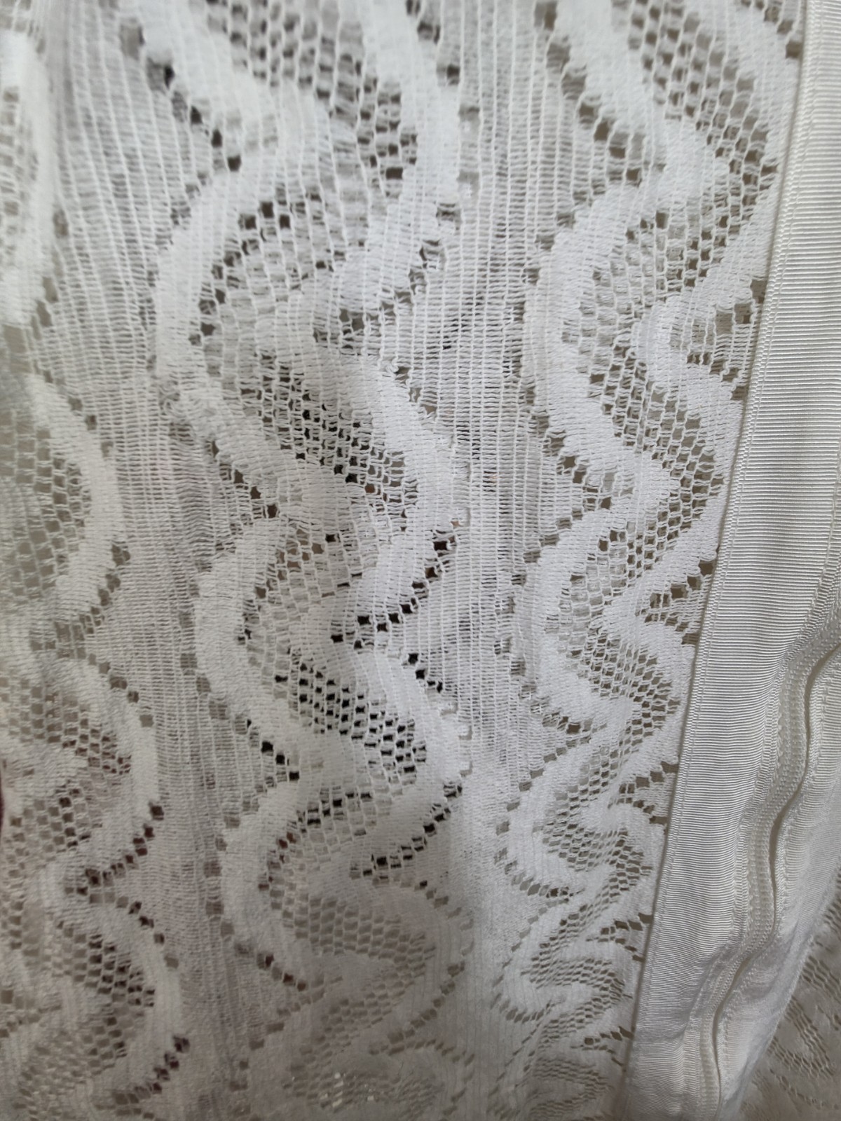 Harbour Casuals Ltd Vntg 1970s White Chevron Lace Bridal Dress Glamor Resortwear