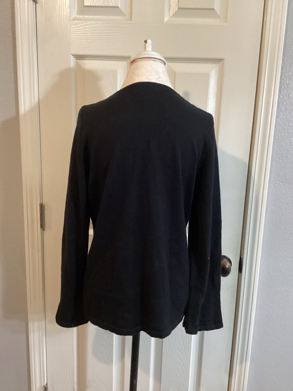 Vintage Jack B Quick Christmas Sweater Size Large Black & Gold BEAUTIFUL!!