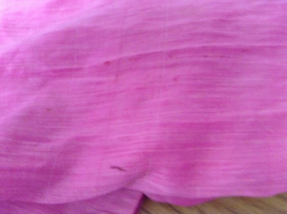 VTG 20s/ 30s? Bright Pink Long Dress Hand Dyed Sz XS? 24″ W DAMAGED HOLES AS-IS
