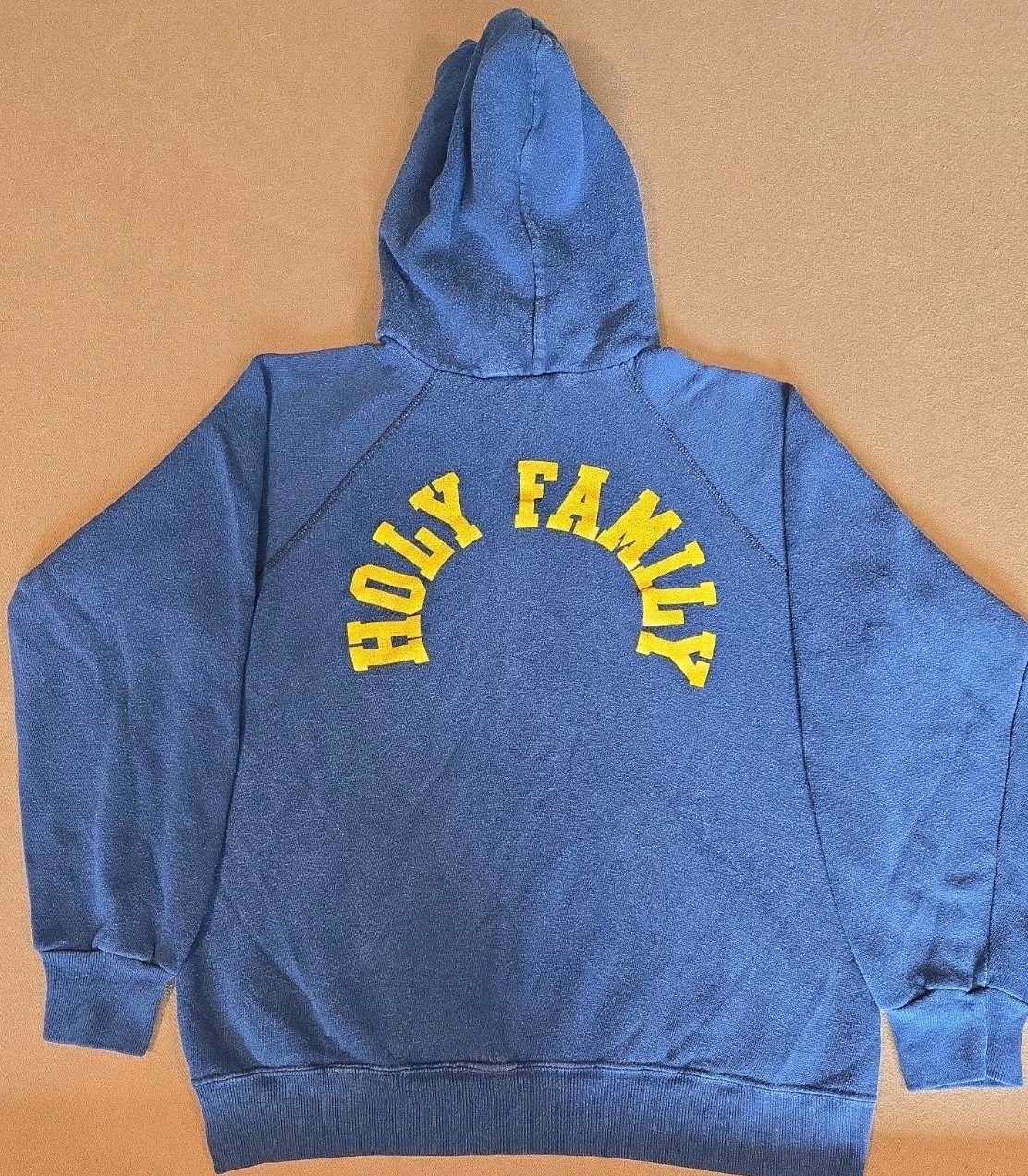 True Vintage 70’s 80’s Holy Family Navy Hoodie Size Small