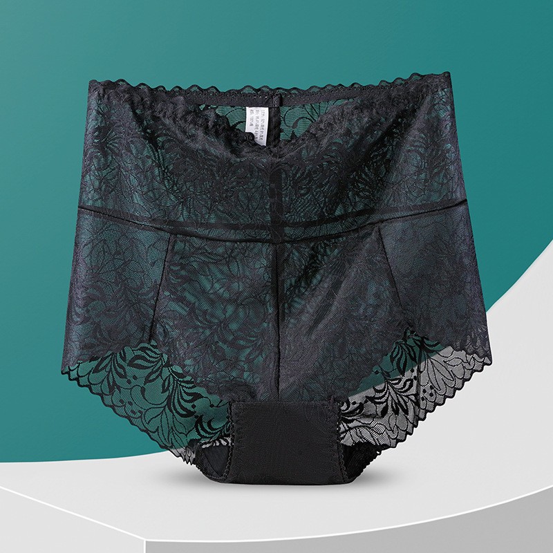 3X Women Tummy Control Panties High Waist Slimming Sexy Lace Brief Knicker L-2XL