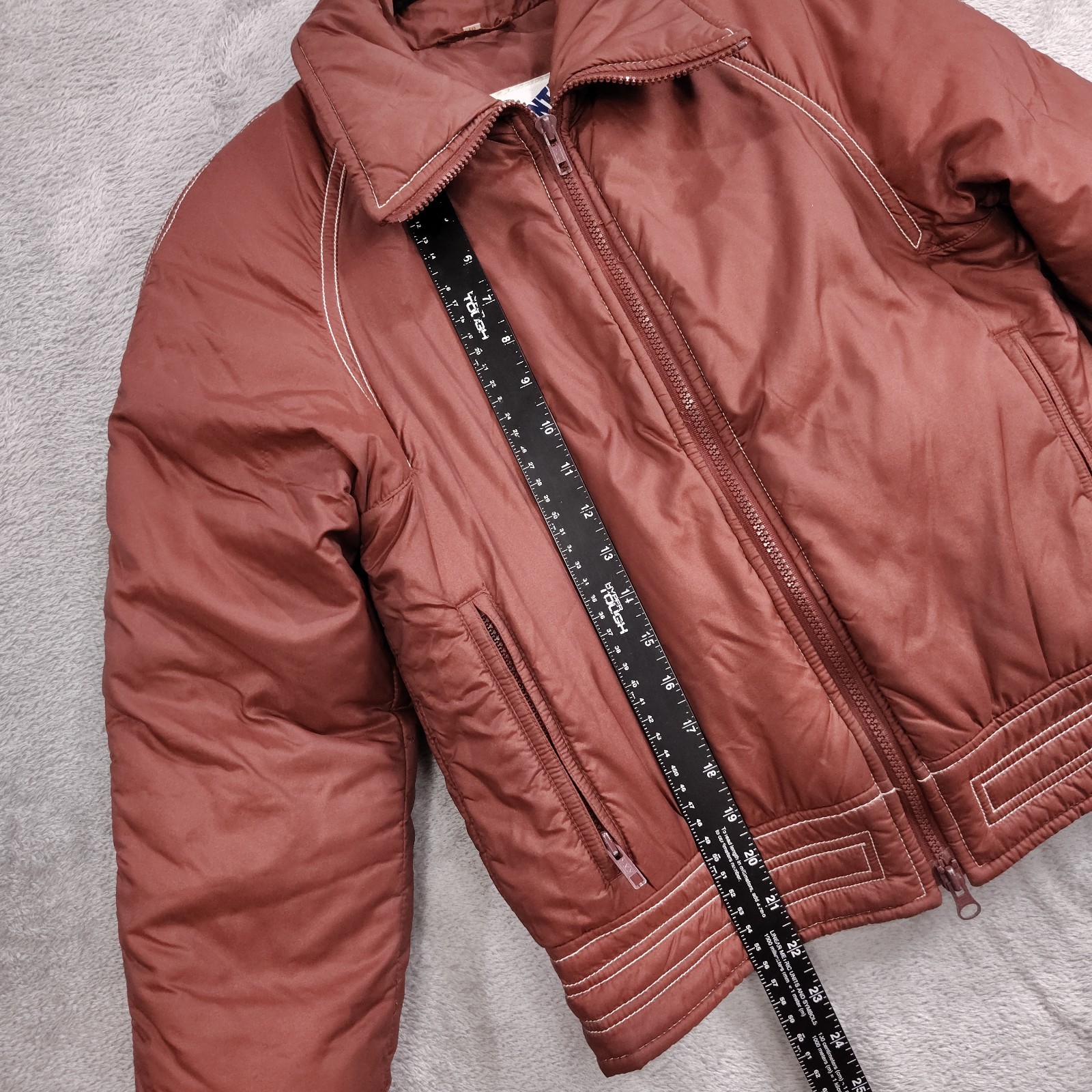 Vintage BECONTA Winter Down Puffer Jacket XS Ski / Snowboard Jackie Burkhardt