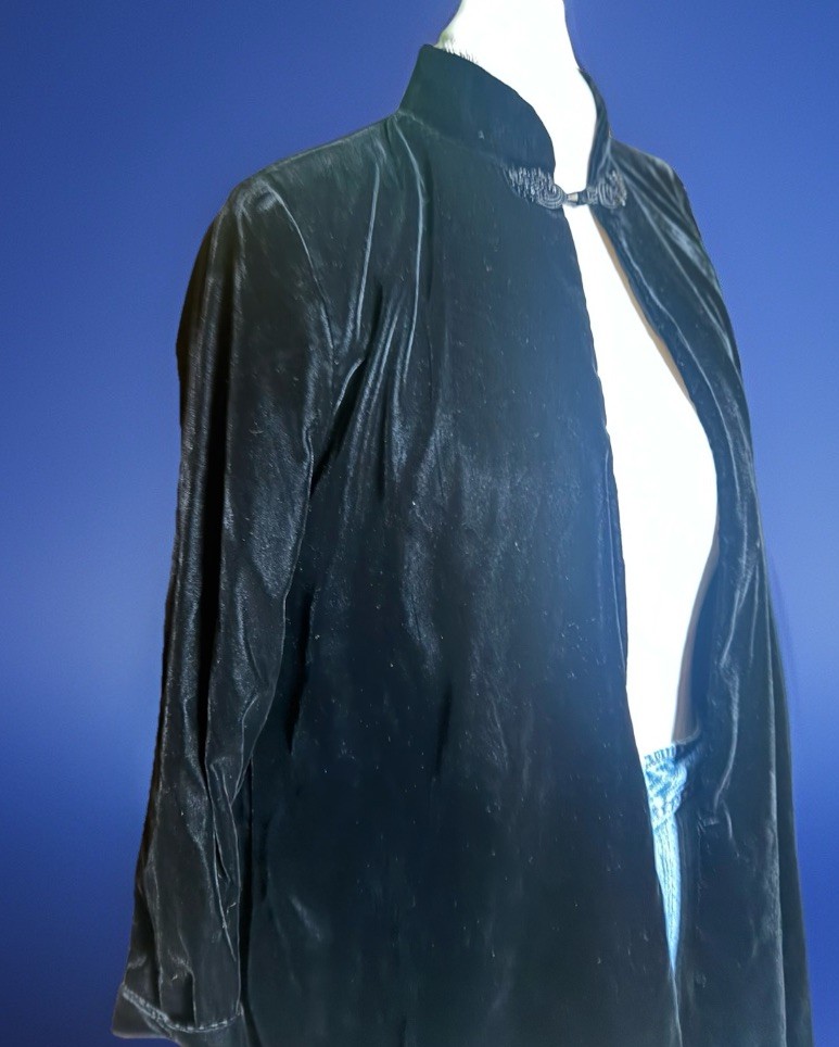 Vintage Patra Black Velvet Swing Jacket Witchy | Opera Cape | Goth Romantic Luxe