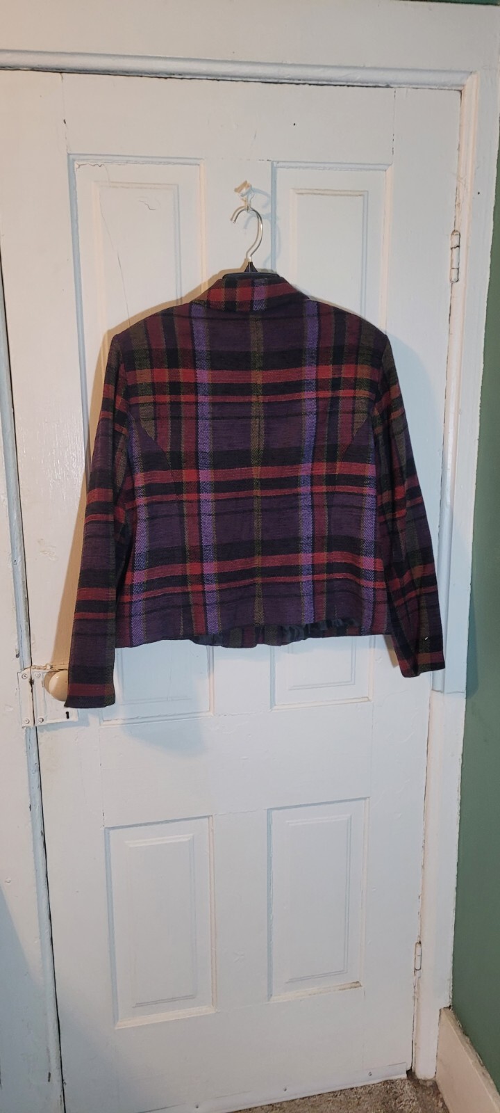 Vintage Bridgetown Collection Ladies Size 18 Blazer/jacket/Plaid Pattern/ Button