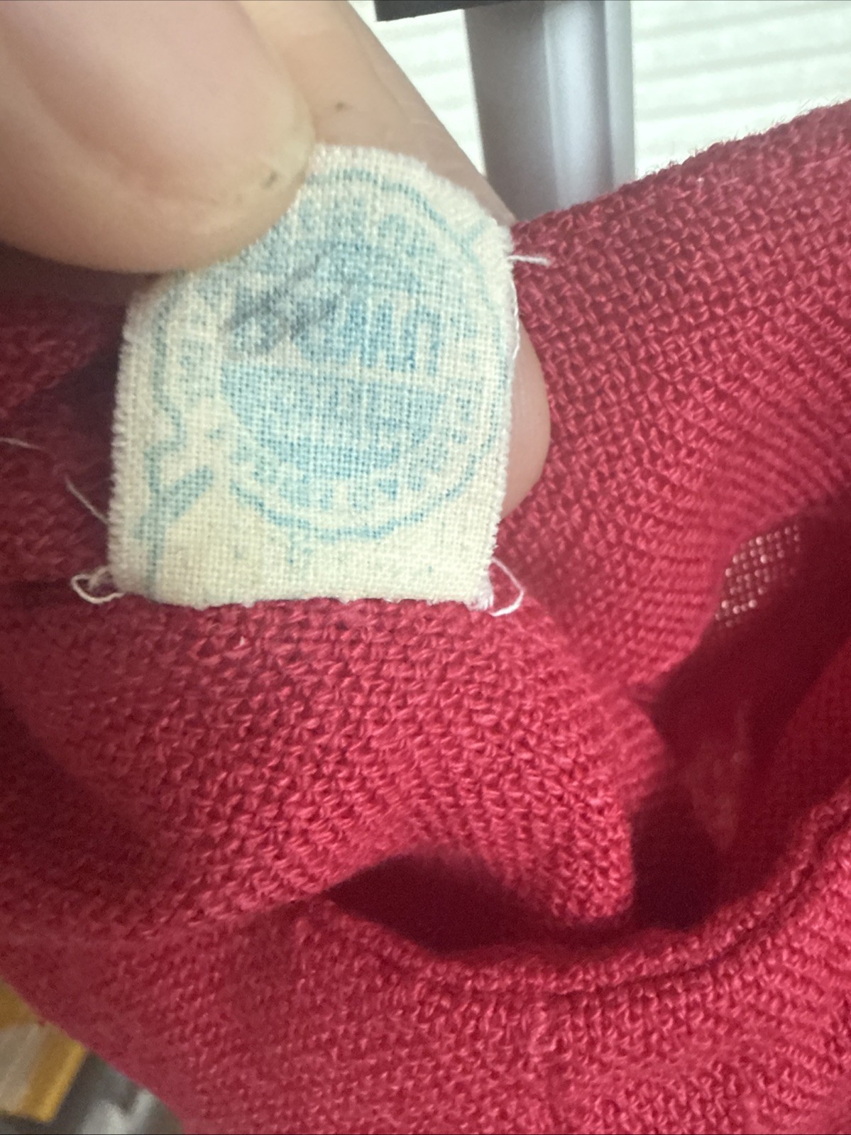 International Ladies Garment Workers Union Vintage Red Skirt Waist Measures ~14”