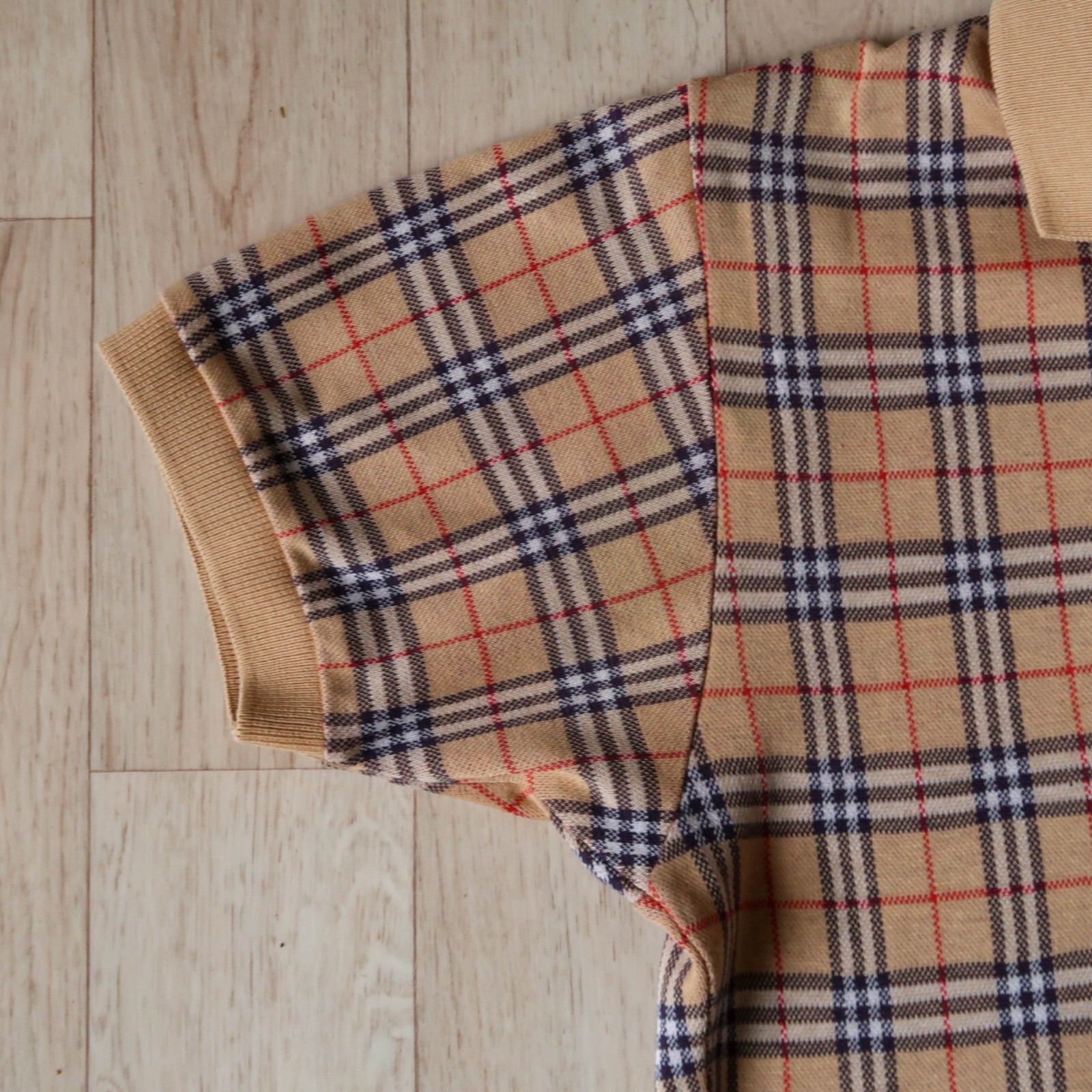 Vintage 90s OG Burberry Nova Check Polo Dress