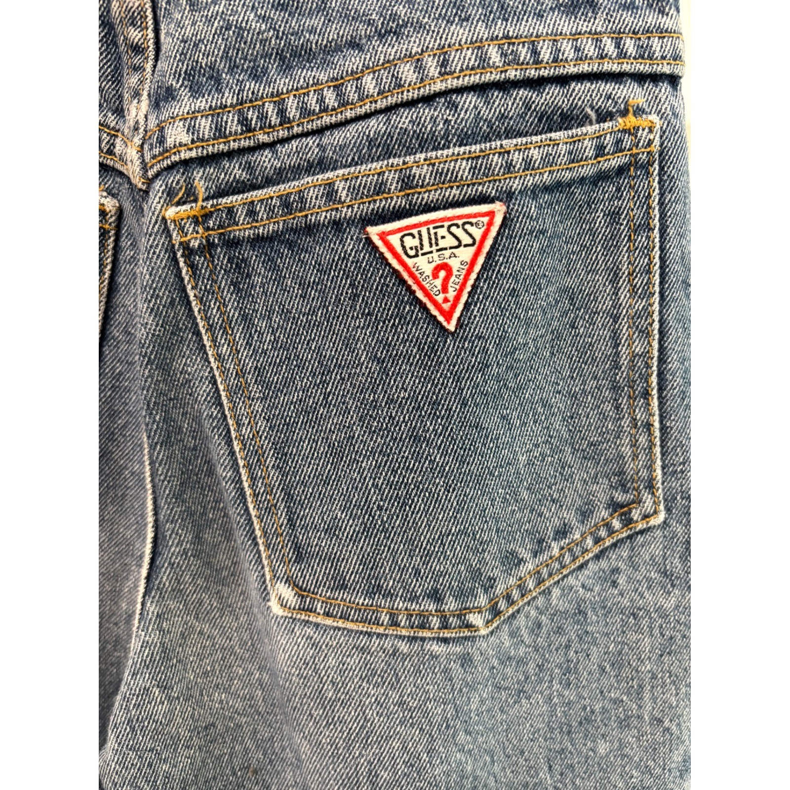 Georges Marciano for Guess Vintage High Waisted Tapered Button Fly Jeans Blue 29