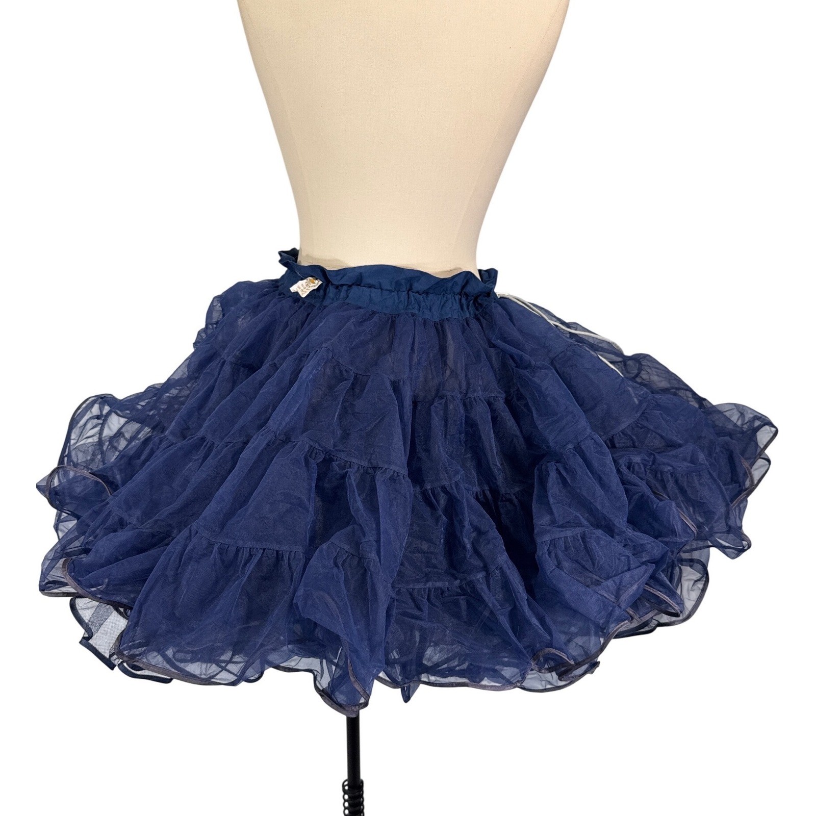 VTG Partners Please Malco Modes Navy Blue Petticoat Square Dance Crinoline 565 S