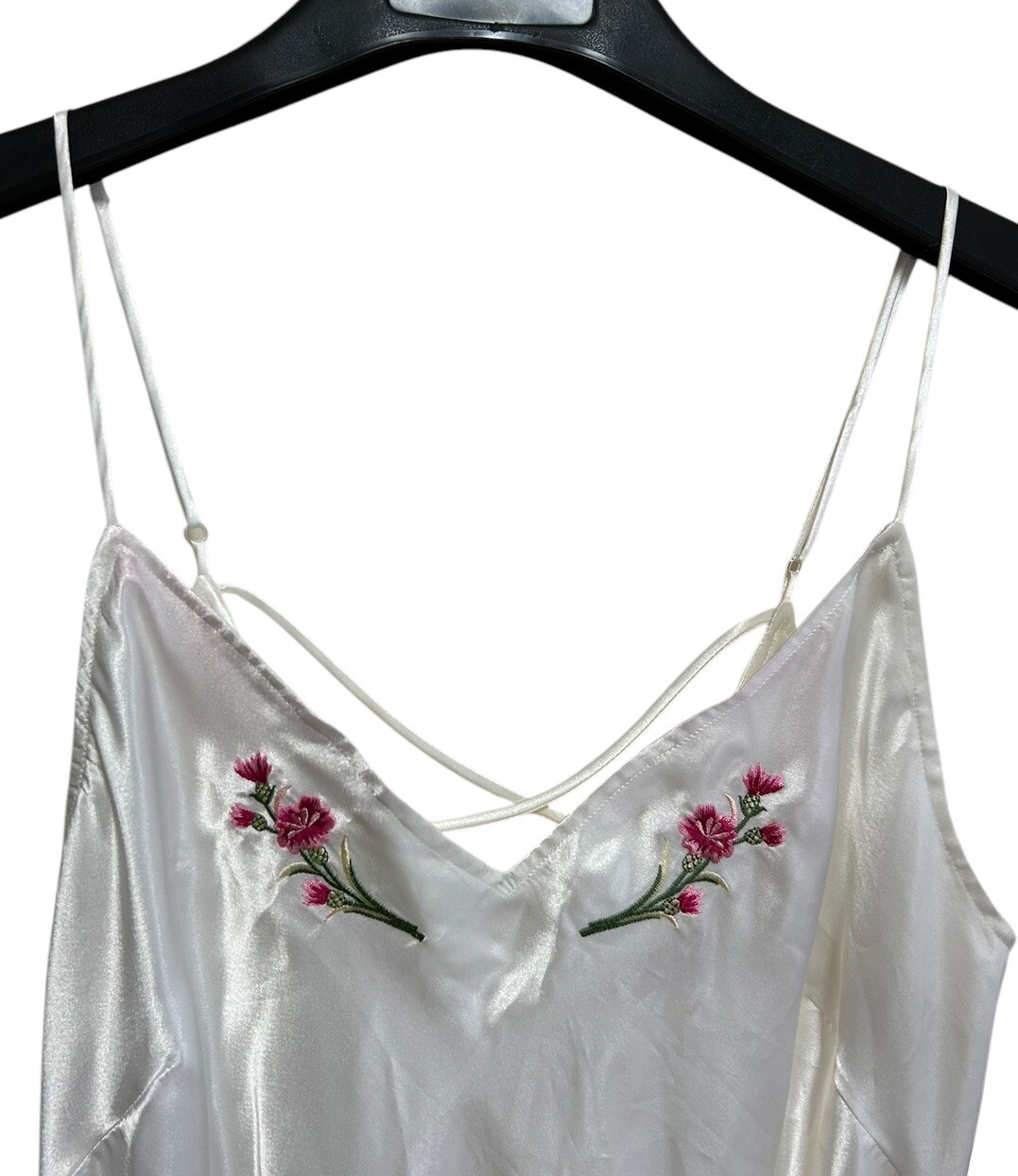 Vintage Victorias Secret Night Gown & Robe Size Medium / Large White Gold Label