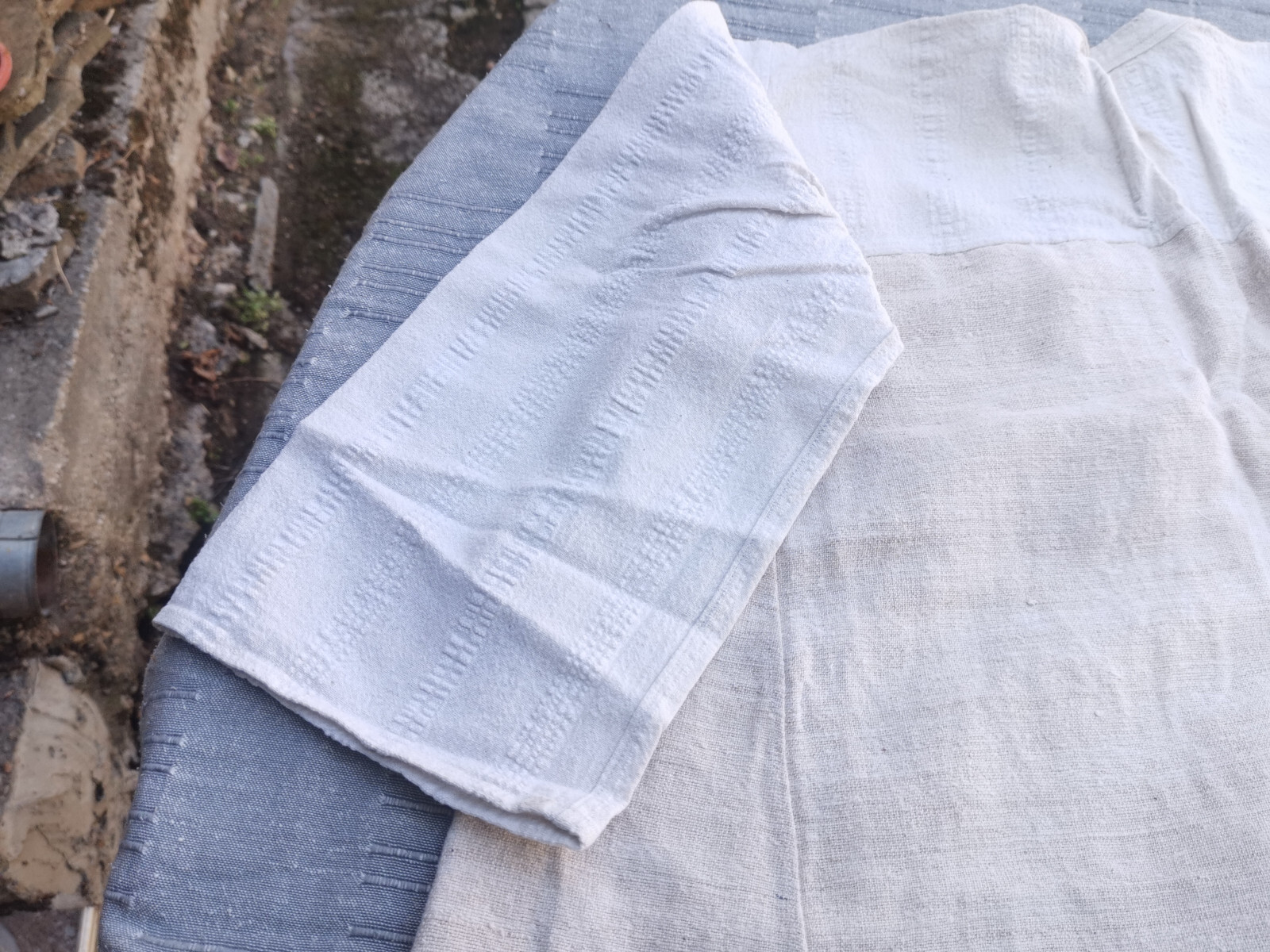 ANTIQUE WOMEN’S FOLK LINEN SHIRT RUSTIC HANDWOOVEN KENAR ETHNIC CLOTHING