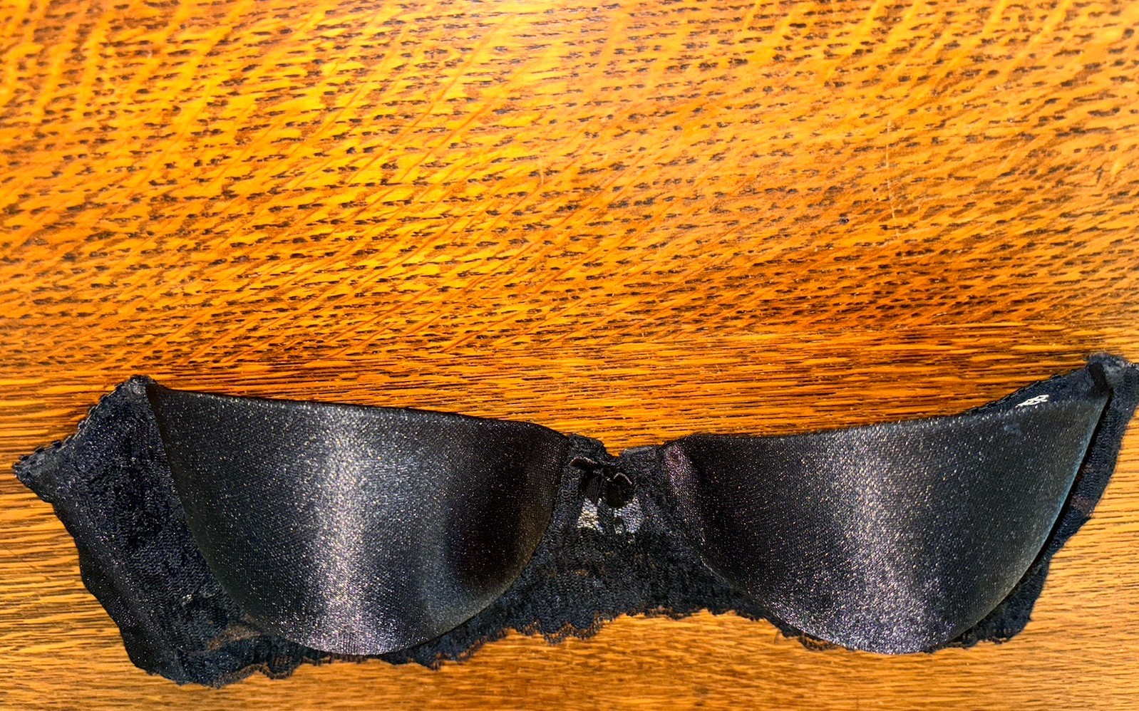 Vintage Bestform Strapless Padded Underwire Bra Black Sz 34B