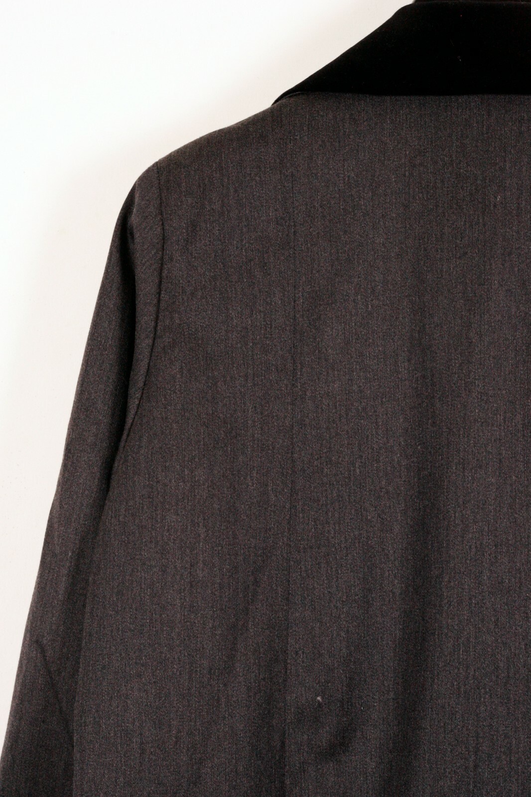 Balenciaga Dark Gray Opera Style Wool France Coat 50 Le Dix Paris Vintage