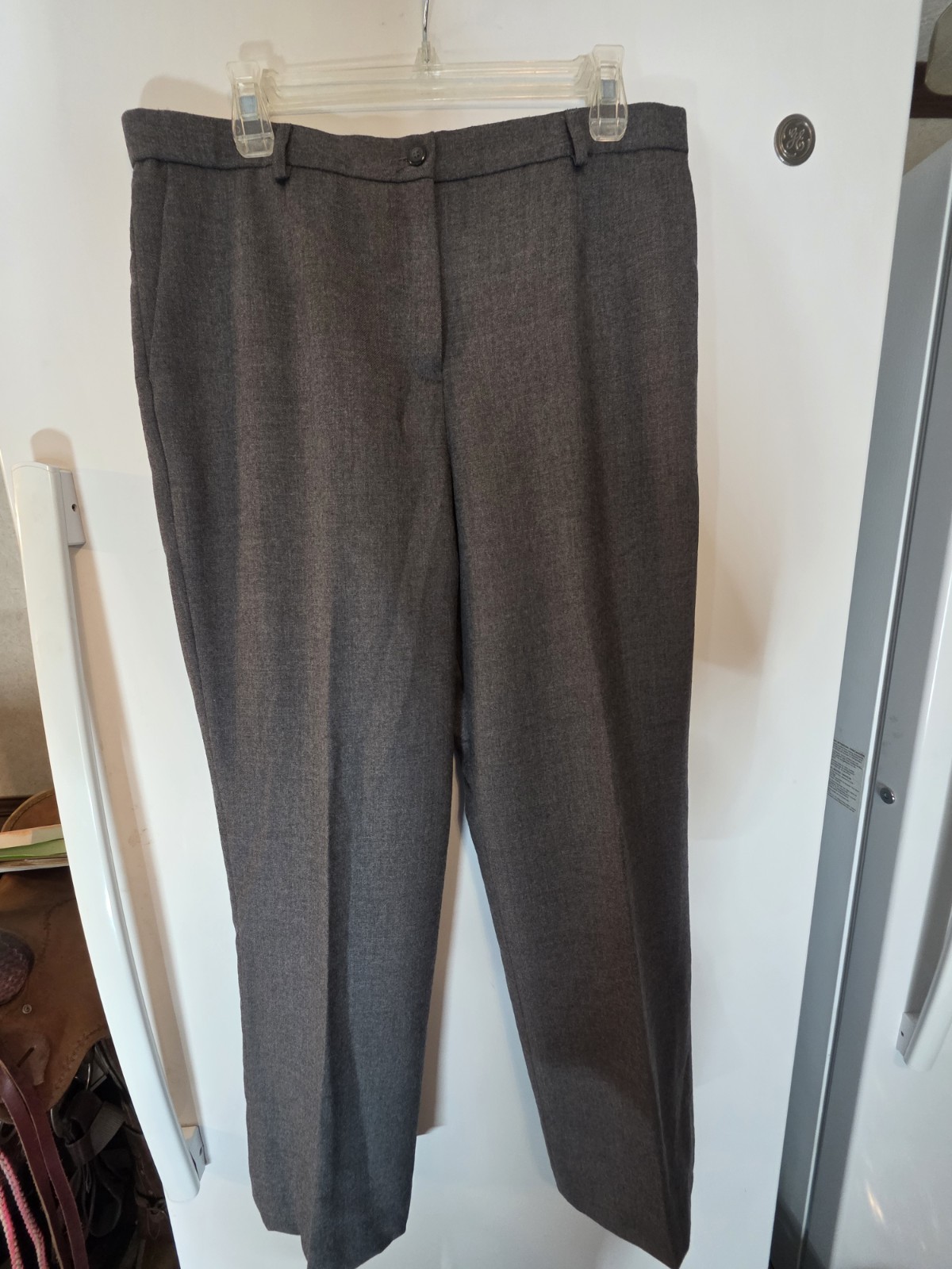 Vintage Pendleton Wool Trousers Grey Flat Front Dress Slacks Pants Made in…