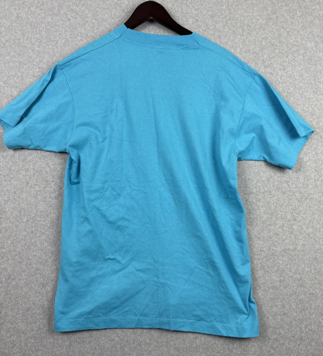VTG Screen Stars Best T Shirt Blue Pink XL Made USA St Francis Xavier Parish
