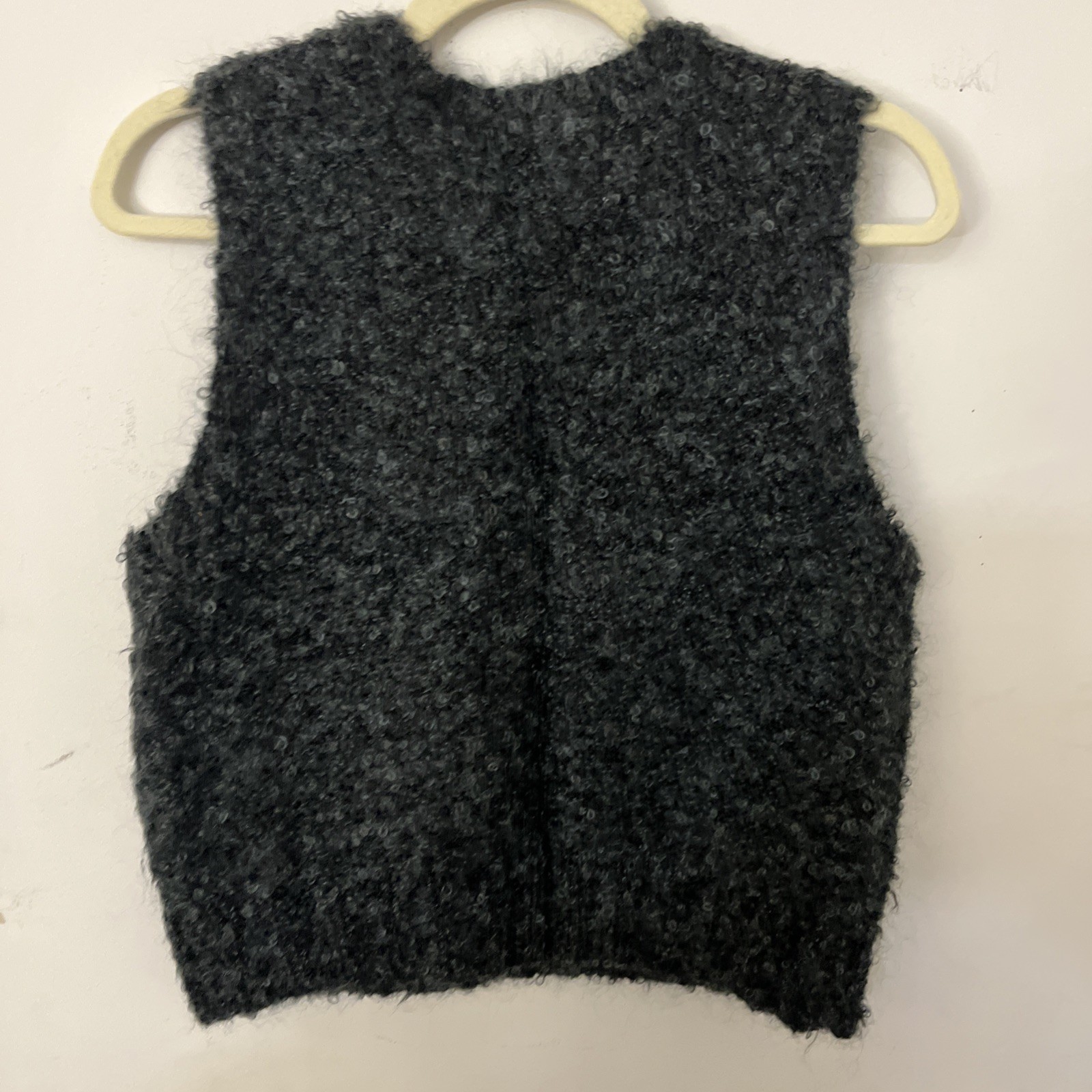 Vntg Portraits Northern Isles 45% Mohair Chunky Warm Cozy Hand Knitted Vest