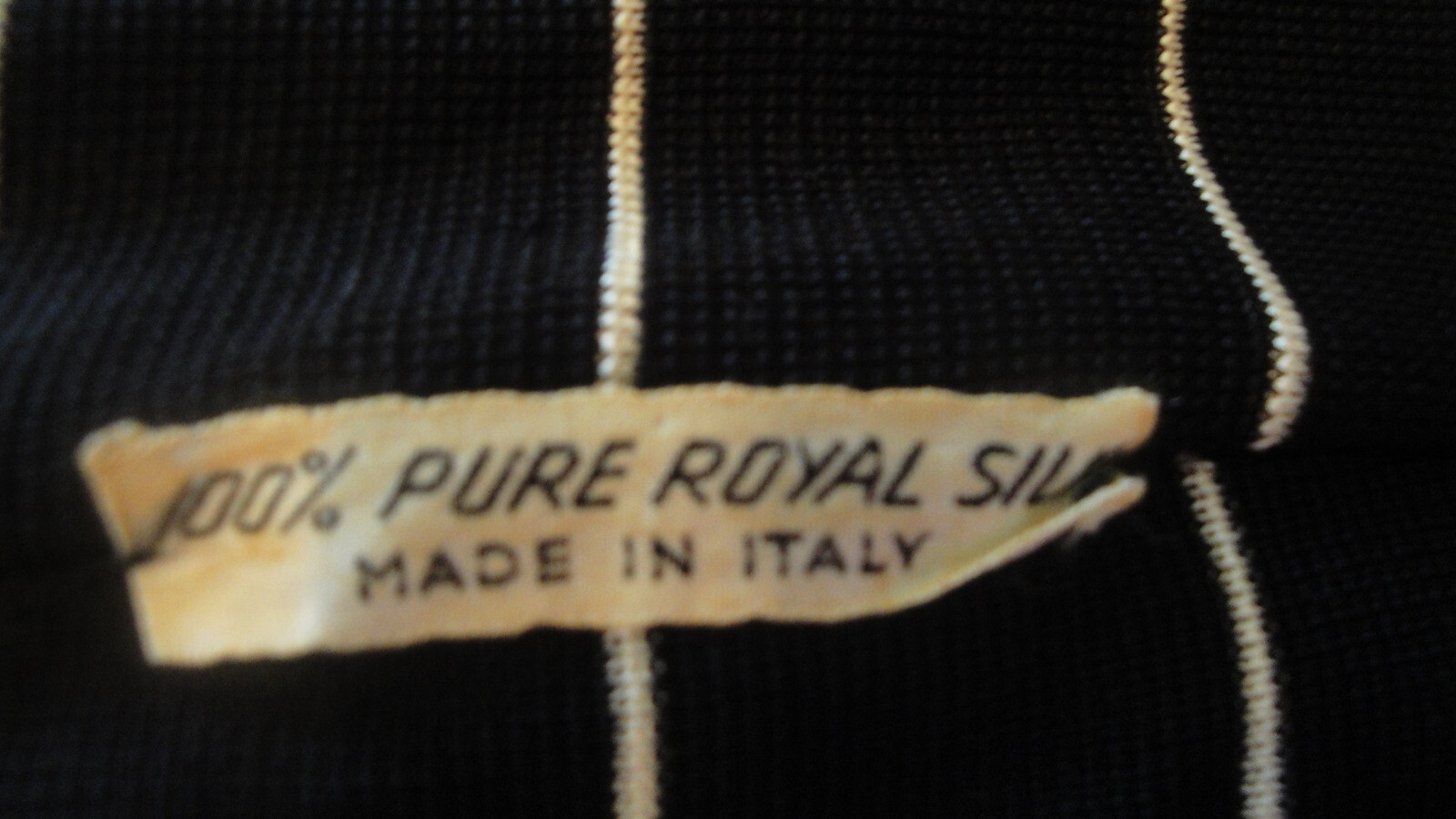 Vintage Black Pin Stripe Silk Double Breasted Suit Italy B40 Size 12 Flaminia