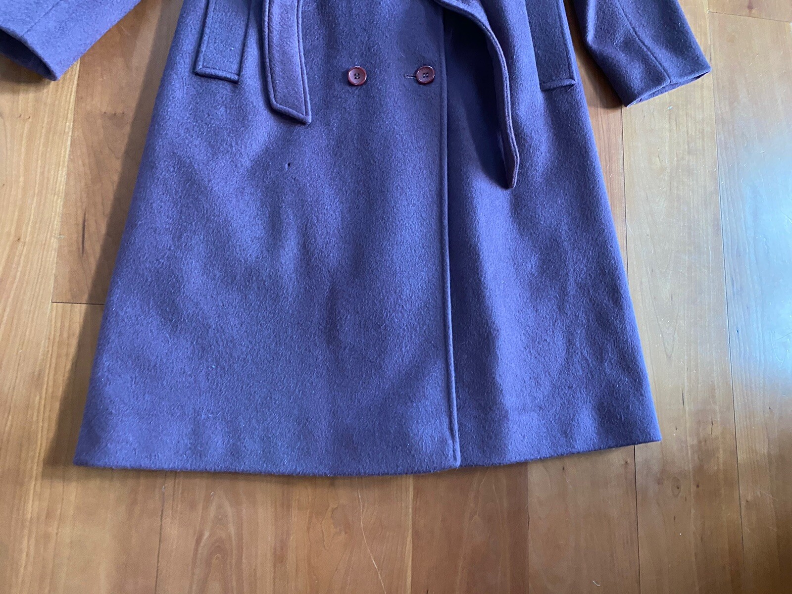 Vintage Womens Coat Lorendale By Bromleigh Wool (Z) Purple Violet XS / Small
