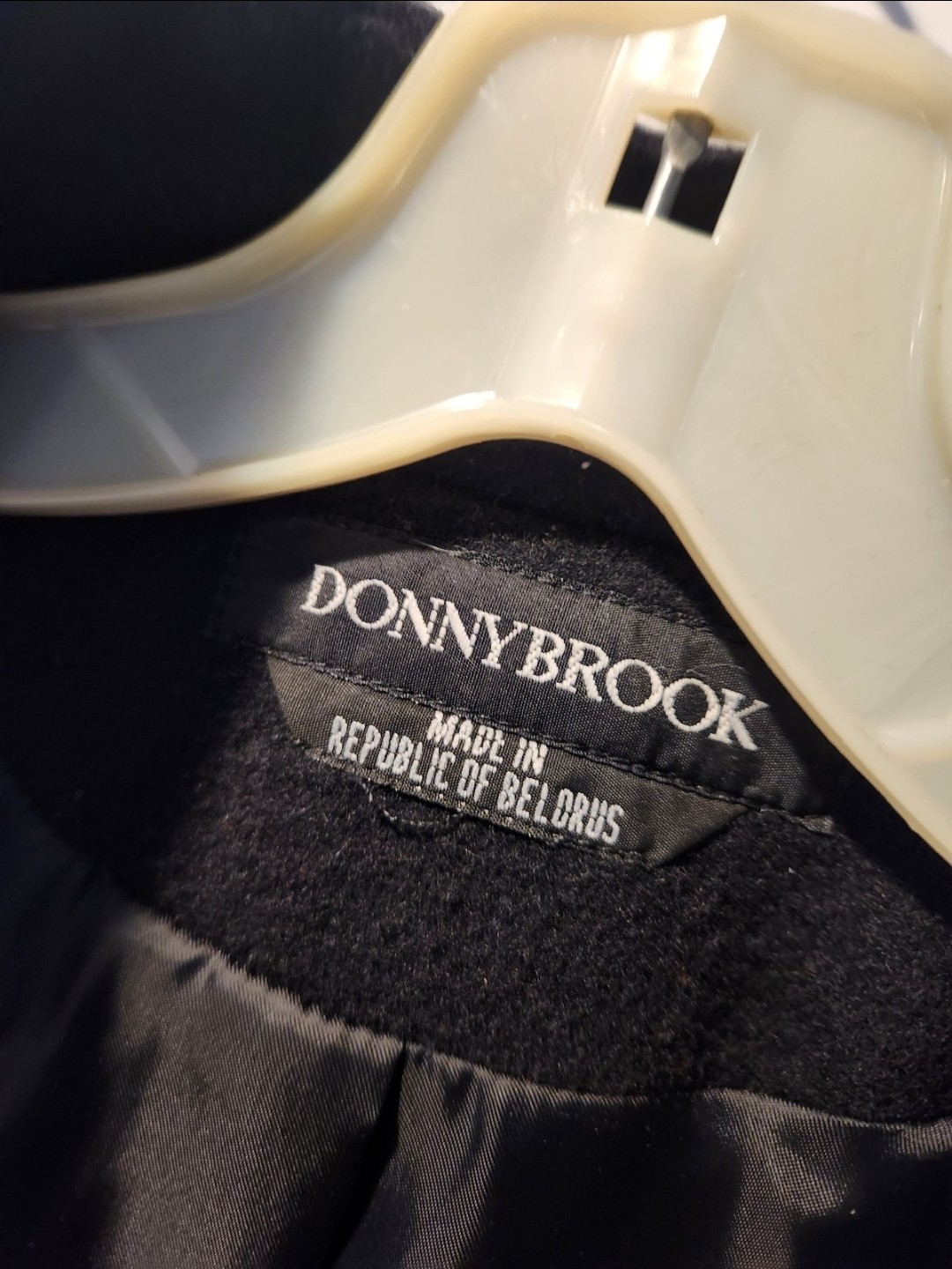 Vintage Donnybrook Flaring Wool Coat with Velvet High Collar and Large…