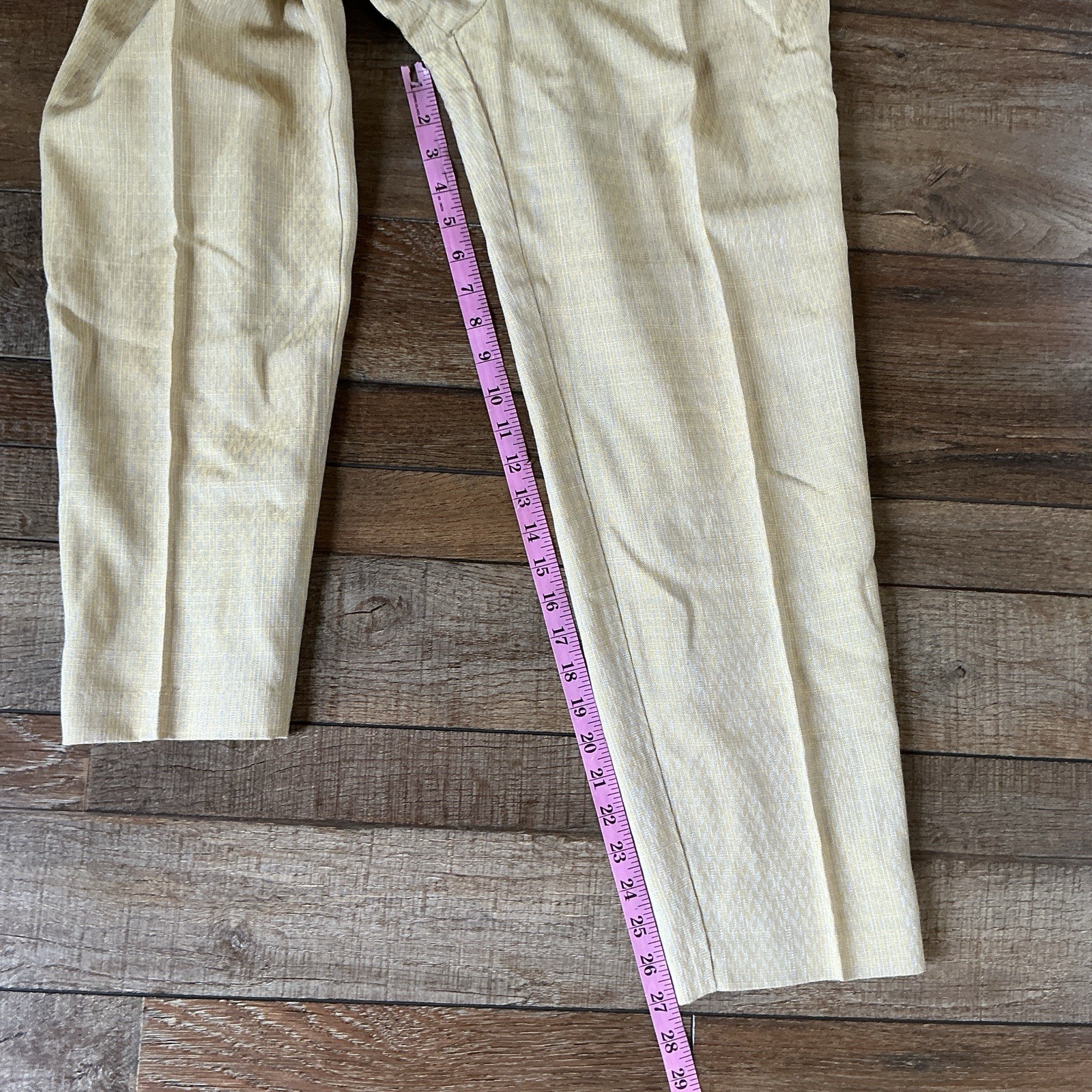 80s VTG Rialto California Rayon Silk Blend Pleated Tapered Pants Sz M USA #4002