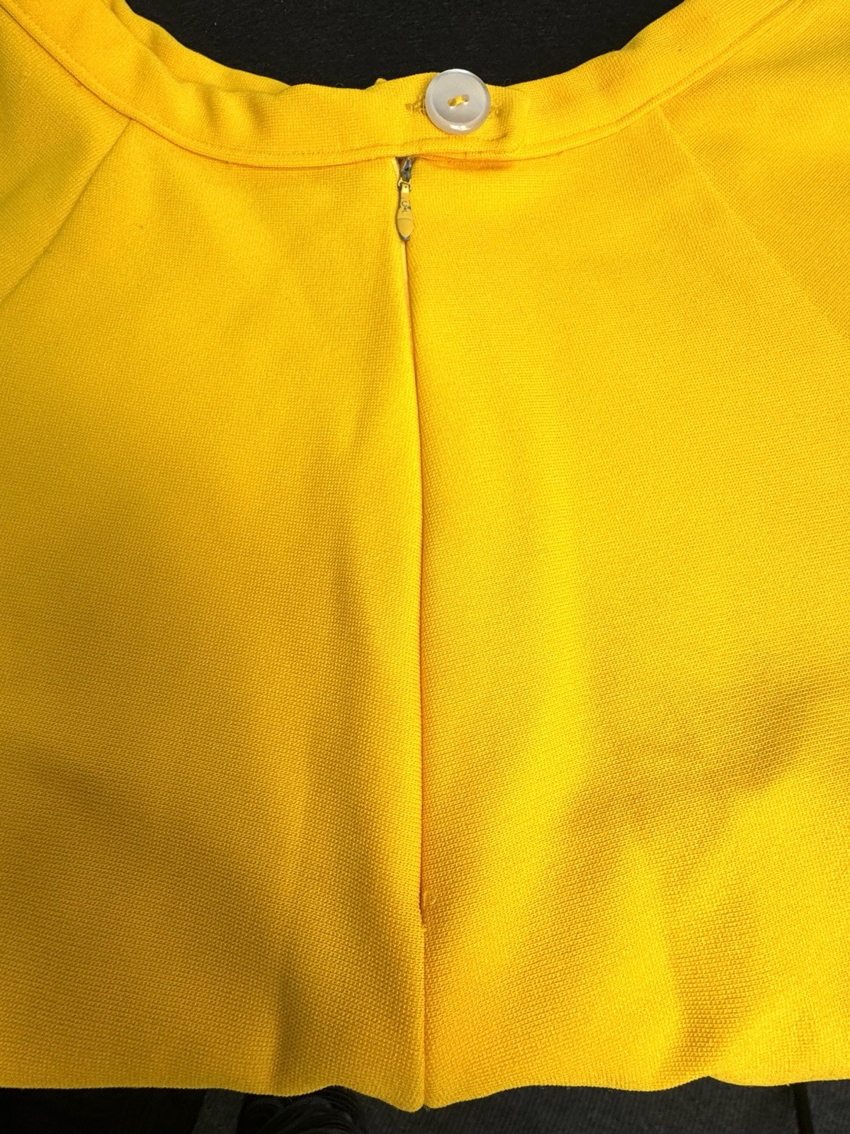 Vintage Cheerleader Skirt Yellow And Black 24” Waist Stripe Great Condition