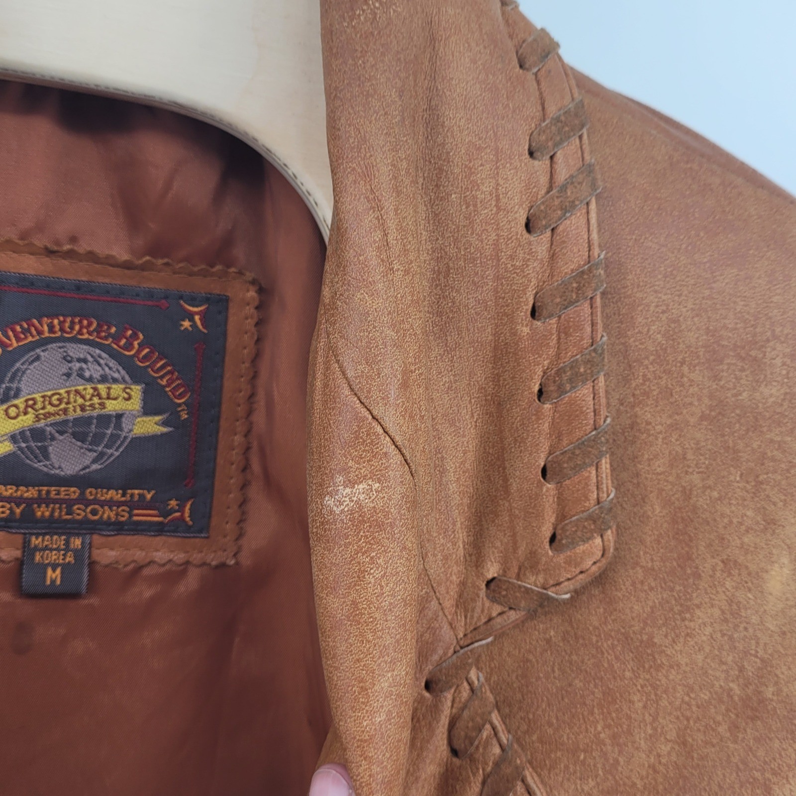 Wilson Adventure Bound Originals Size Medium Brown Suede Leather Blazer Jacket