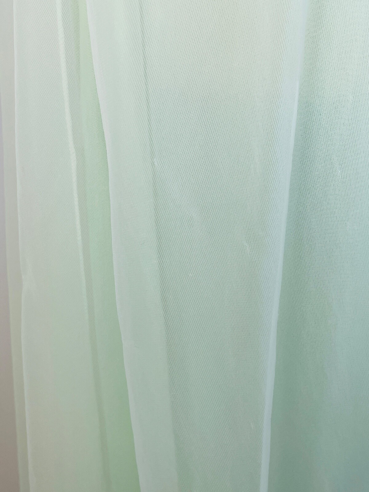 VTG WARD’S MINT GREEN GODDESS CHIFFON&LACE FULL SWEEP NIGHTGOWN NEGLIGEE*S/M