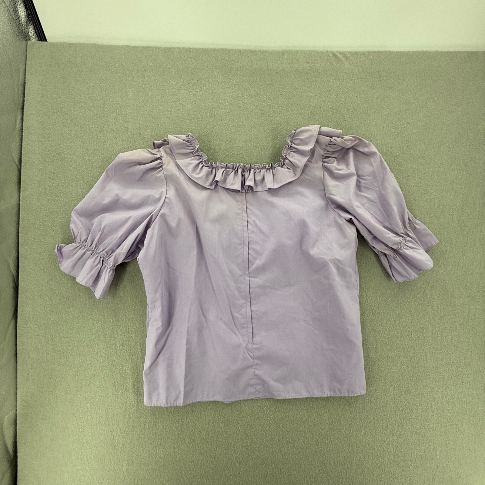 Vintage Square Dance Tiered Western Prairie Lavender Full Circle Skirt Blouse XL