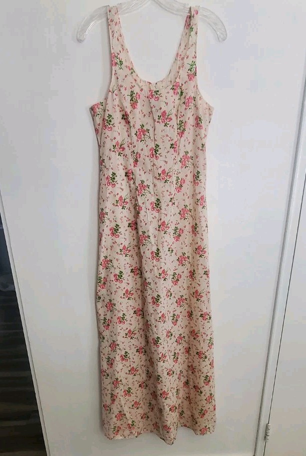 Vintage 70s Trivia By Charm Of Hollywood Prairie Dress Roses White Cottagegore