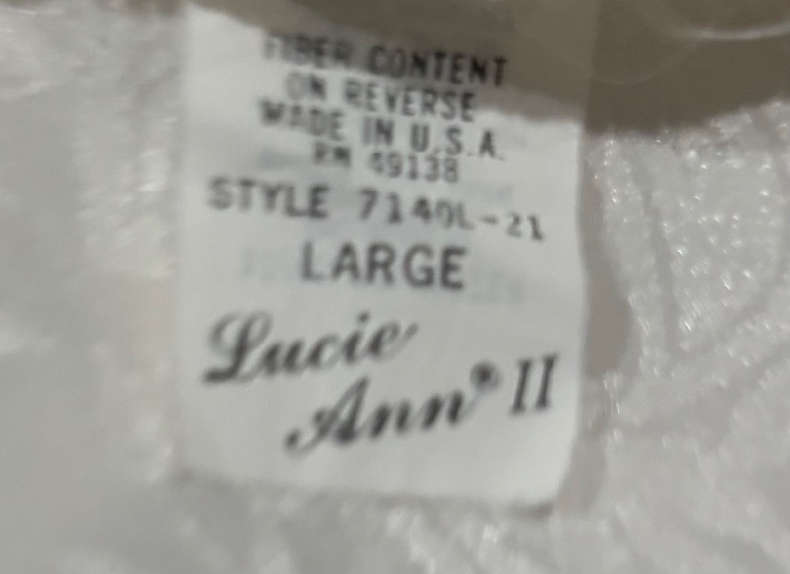Vintage ladies half slip undergarment by Lucie Ann