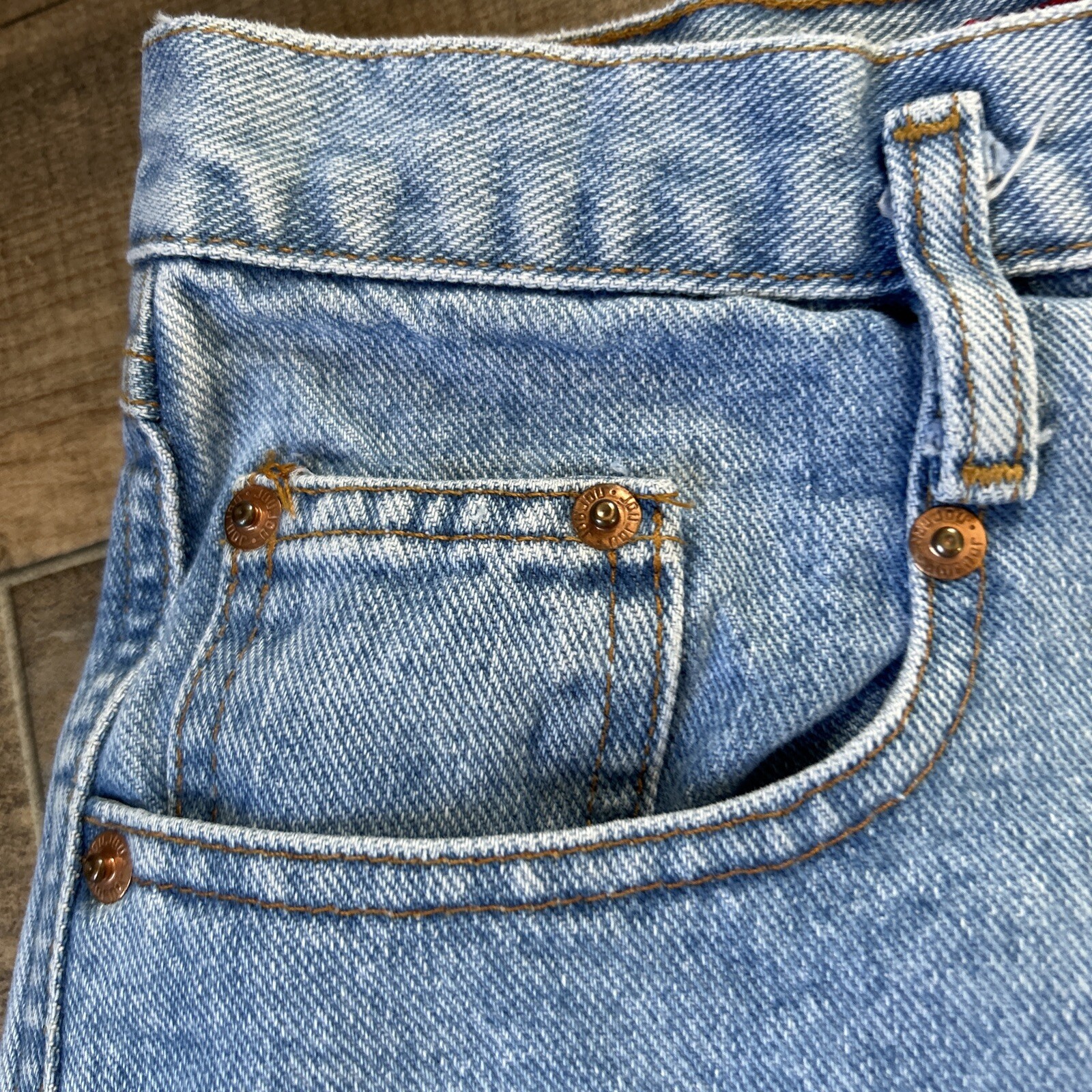 Vintage JOU JOU 90s BLUE JEANS DENIM SHORTS HI-WAIST CUTE!! Mom￼ Jean 11/12