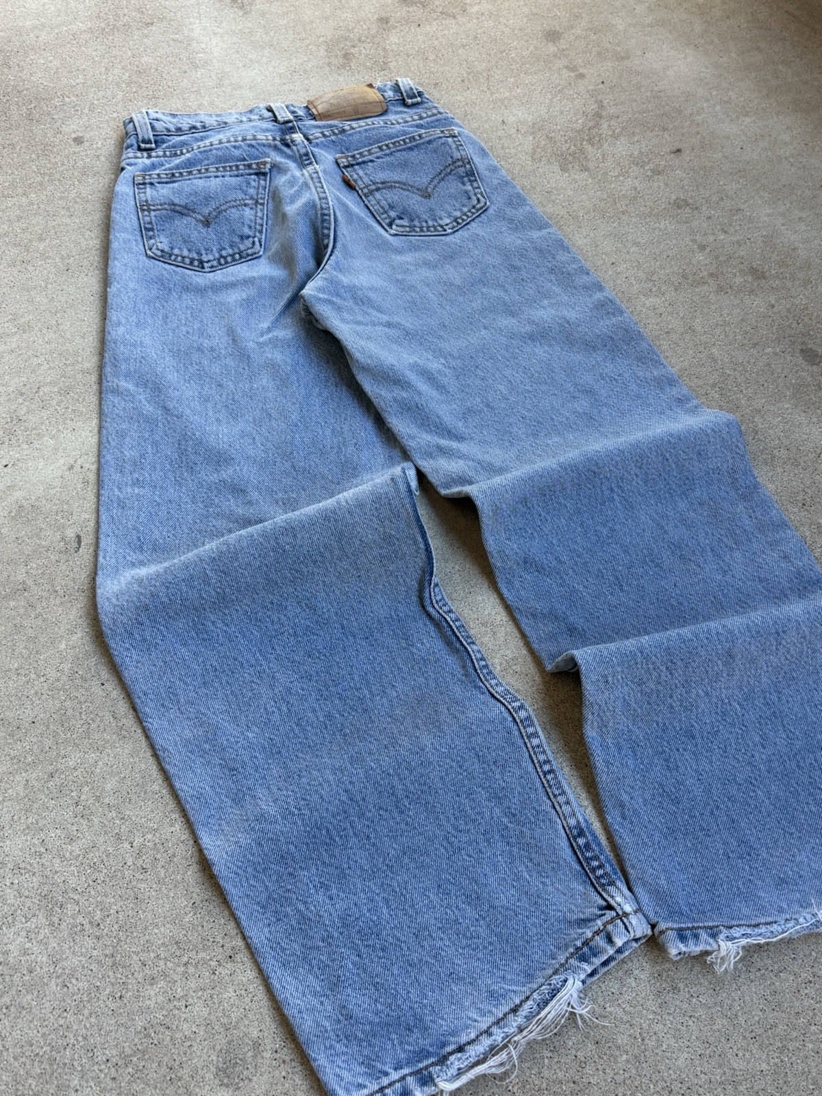 Vintage 1990s Levi’s Orange Tab Jeans. 23” Waist, 27” Inseam .