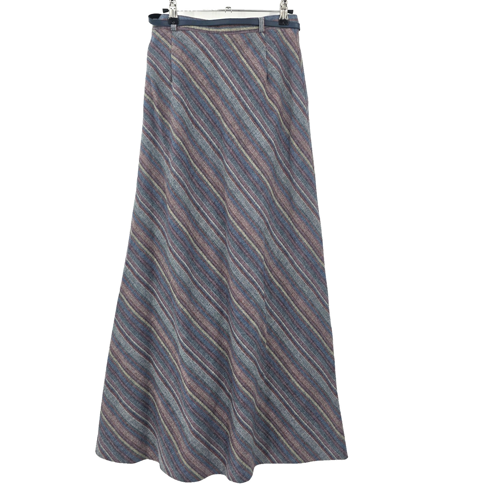 Summit Of Boston Women’s Sz 12 Vintage 70s Tweed Maxi Skirt w/ Belt