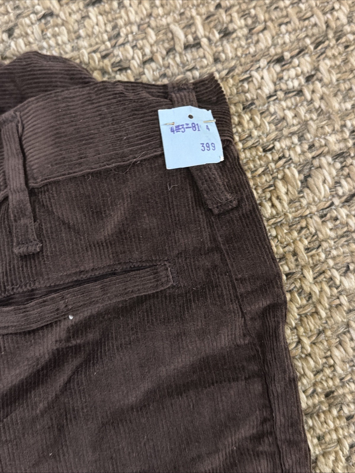 NWT VTG 70s Landlubber High Waist Corduroy Jeans 28” Waist Bell Bottoms Flared