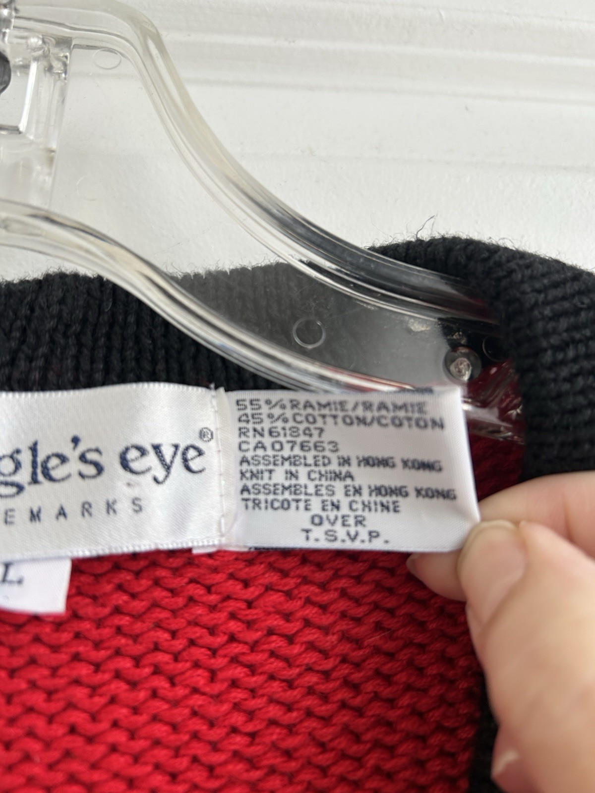 Vtg The Eagle’s Eye MONOPOLY BOARD GAME knit cardigan Women’s Size L RARE