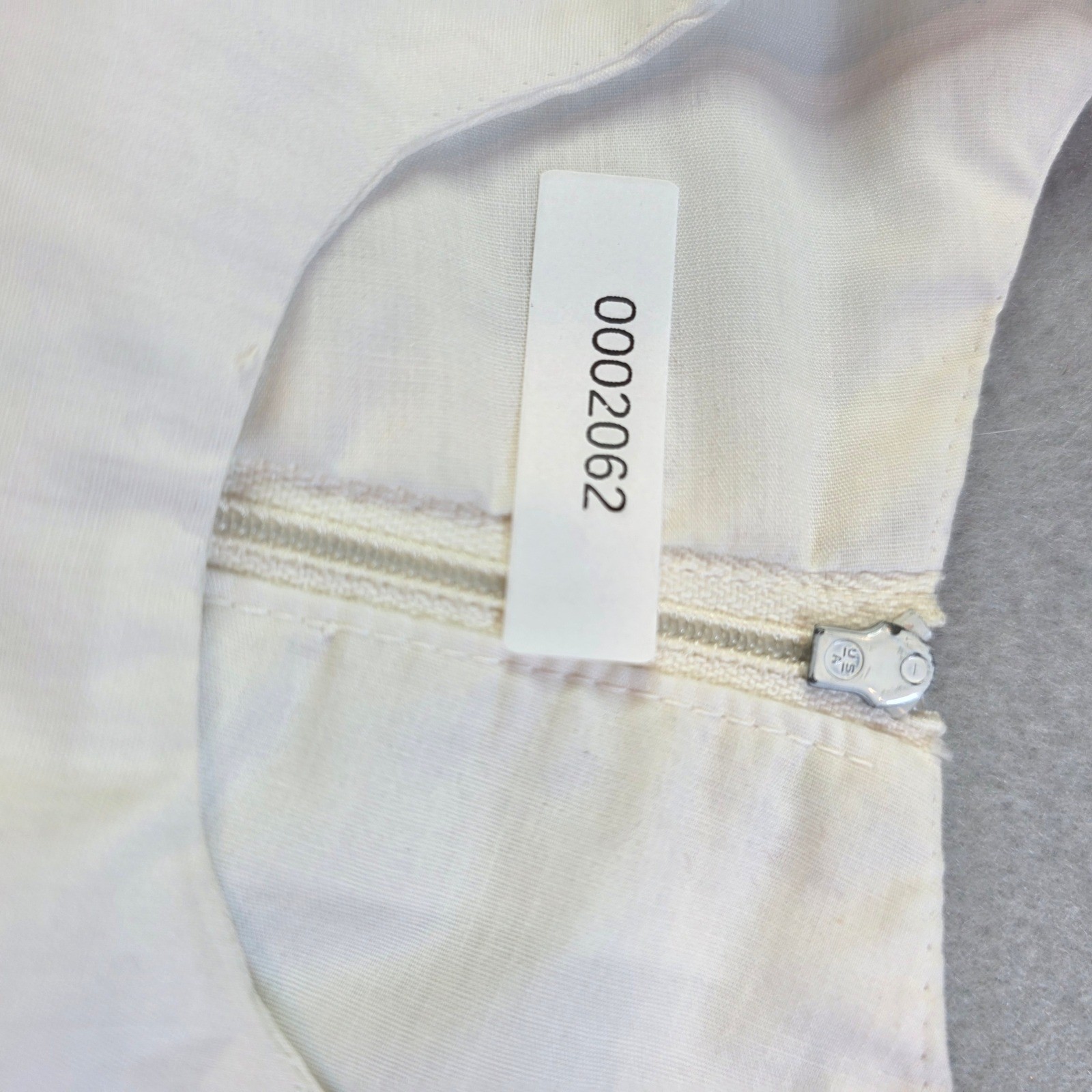 Vintage White Sleeveless Shell Top High Neck Zip Back Project Piece DIY 15.5