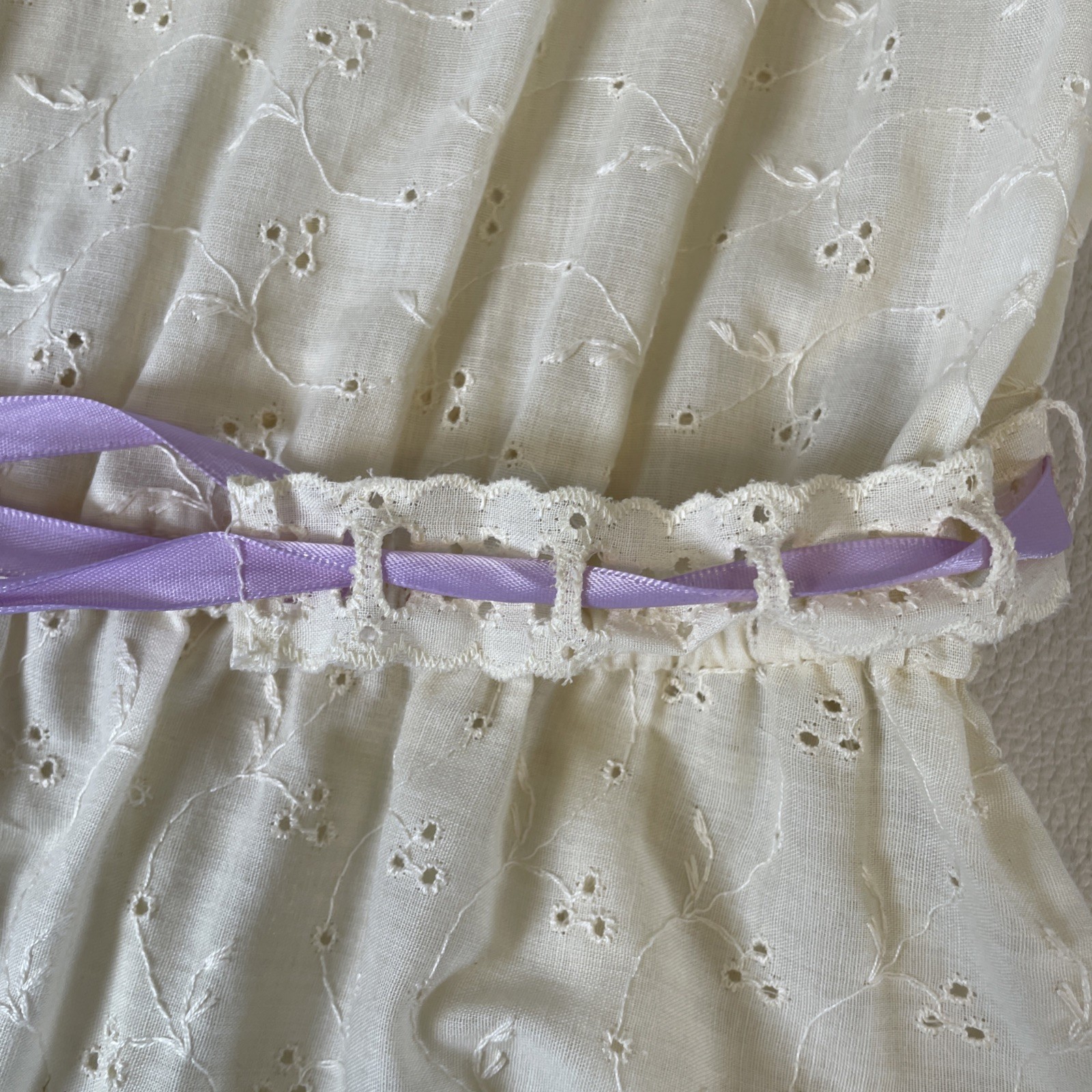 Vtg 70s Trivia By Charm 2 Pc Boho Eyelet Dress & Top Size 5/6 (?) Read-Measure