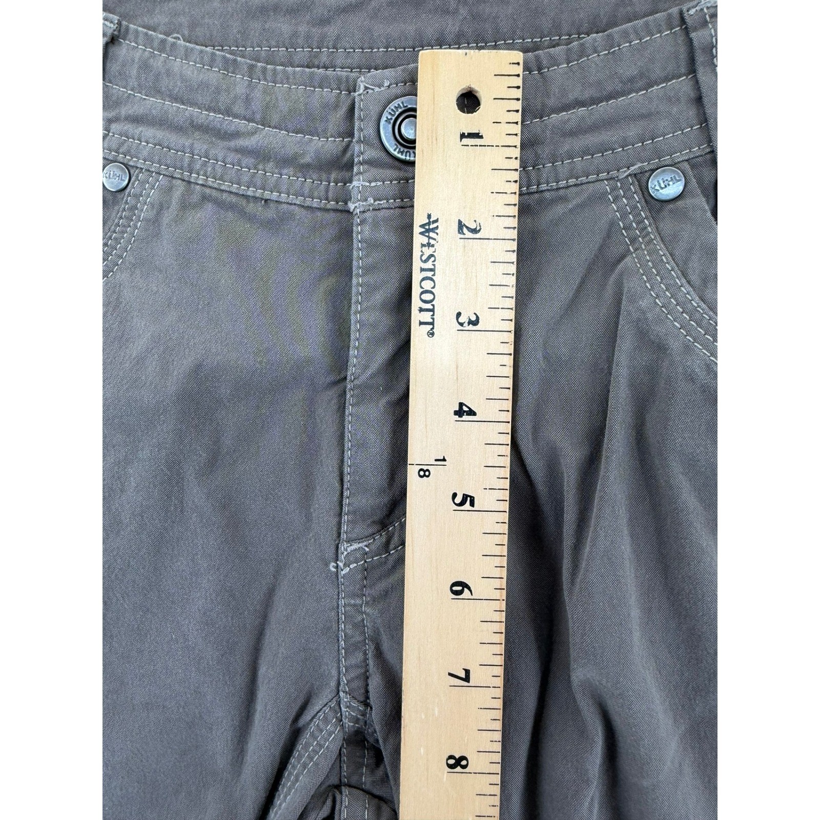 KUHL Women’s Splash Roll-Up Hiking Cargo Pants Brown Vintage Patina Dye 6 Reg