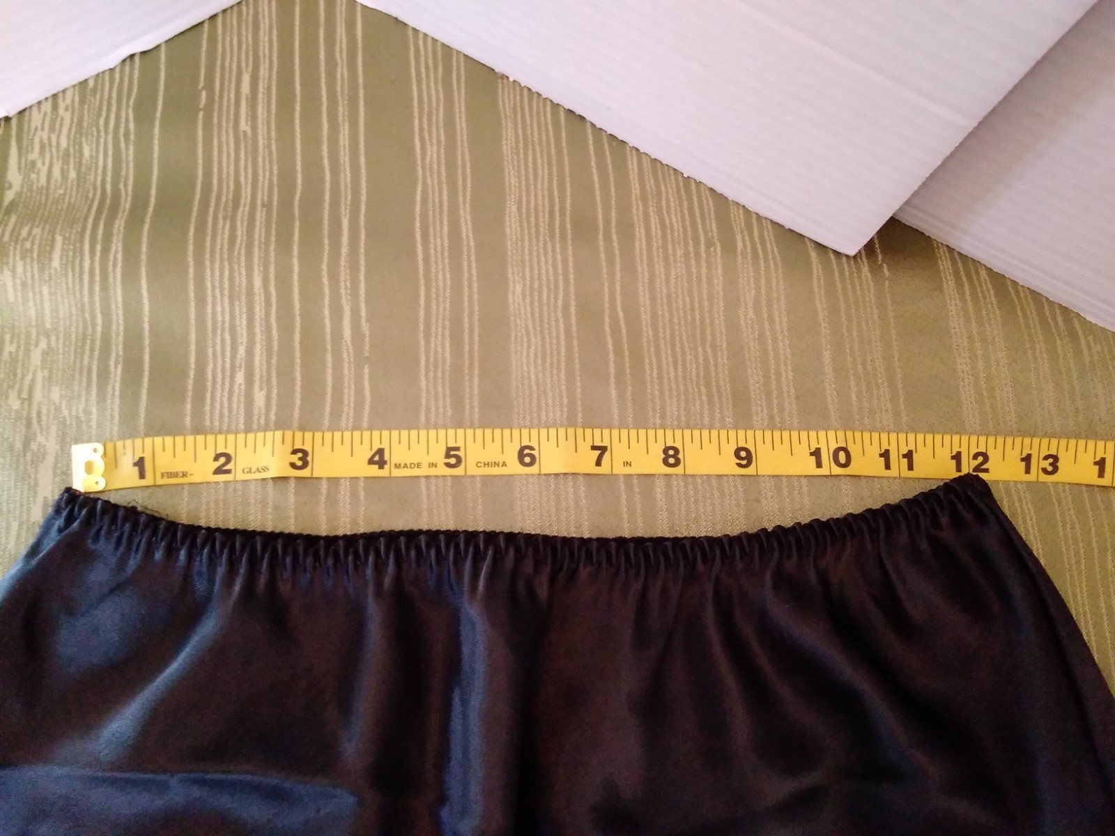 Skirt Half Slip Black Shiny Silky Glossy Farr West Style M-L