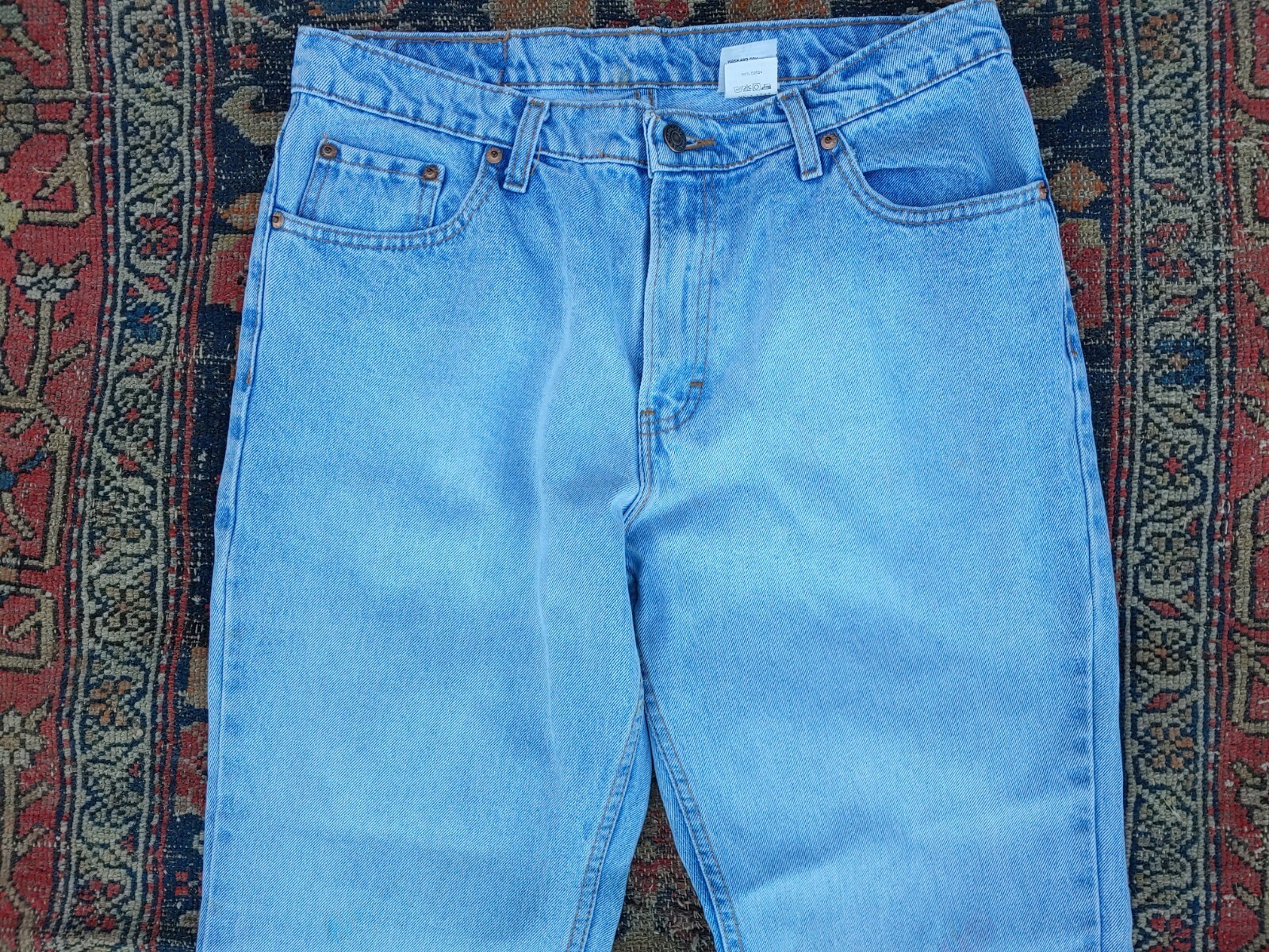 Vintage 1980s Jordache High Waisted Worn Mom Blue Jeans 13 14 Ink Doodles Wear
