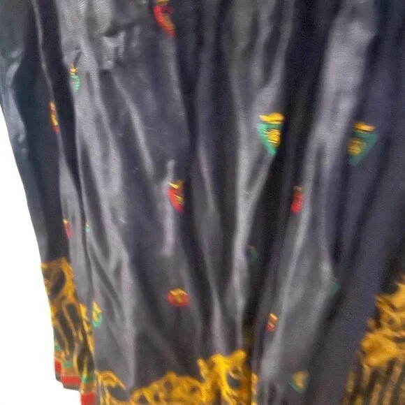 Vintage 80s Chaus Women’s Blue Royalty Preppy Maxi Pleated, Size 12