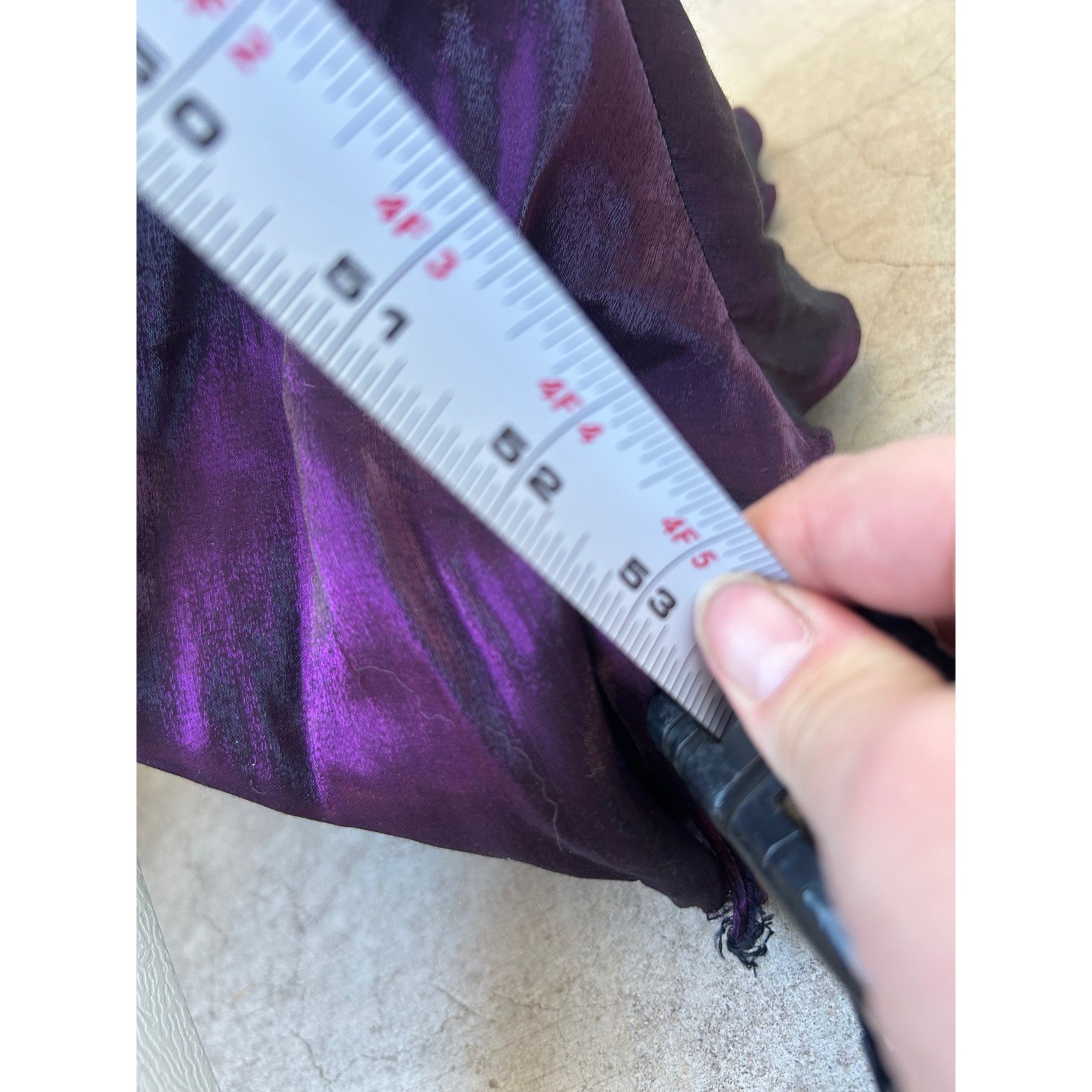 Dave & Johnny Vintage Iridescent Purple Gown 90s Dress Sz 7-8 Maxi Whimsigoth