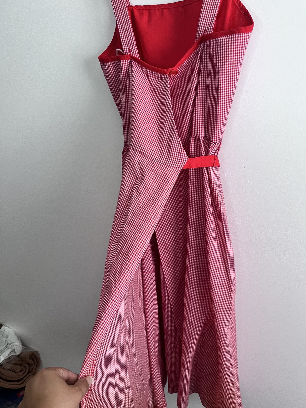 Vtg 70’s JT Dress Co. By Jody Floral Tropical Back Wrap Sundress Belted Size 6